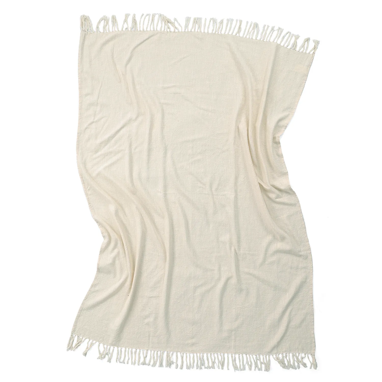 Decken - Veya cotton throw (creme)