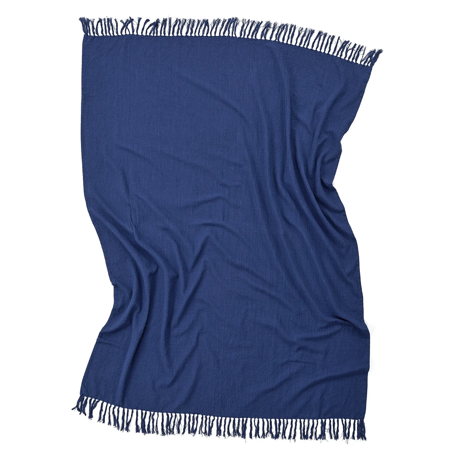 Decken - Veya cotton throw (marineblau)