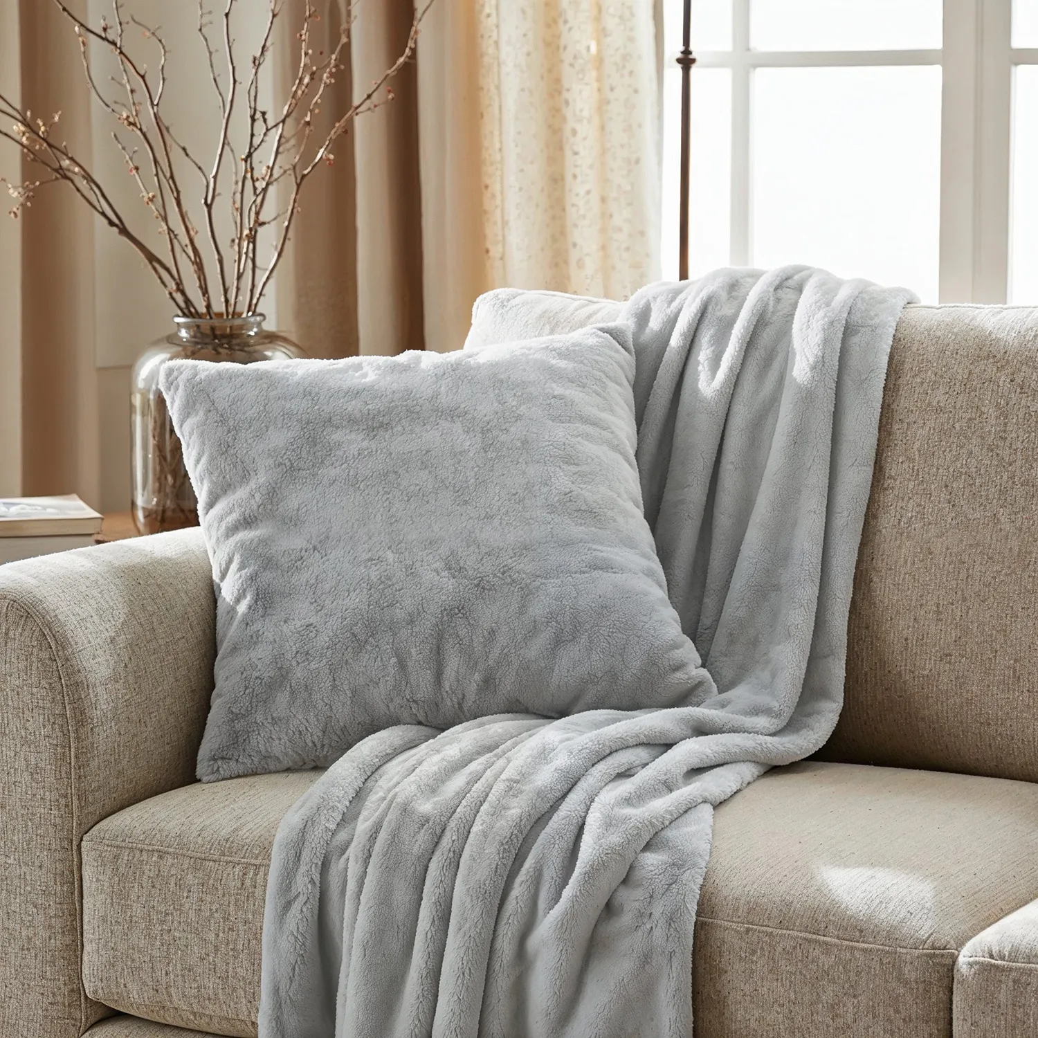 Decken - Aranga Super Soft Throw (grau)