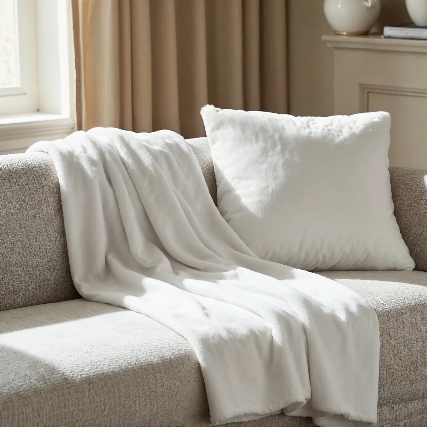 Decken - Aranga Super Soft Throw (weiß)
