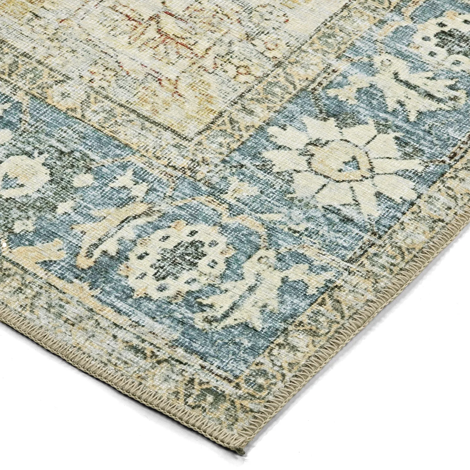 Flachgewebter Teppich - Alvand (blau)