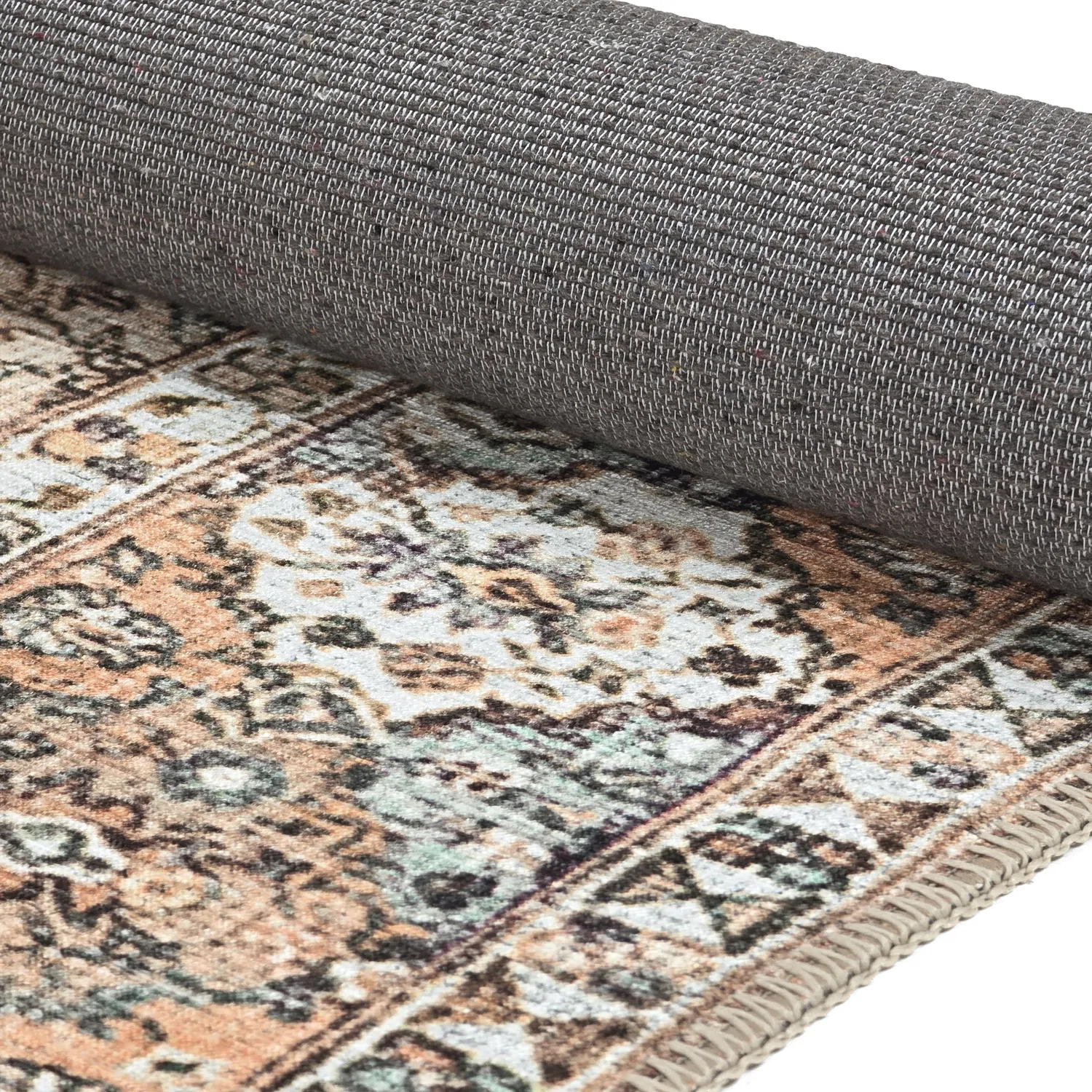 Flachgewebter Teppich - Berelina (beige/mehrfarbig)