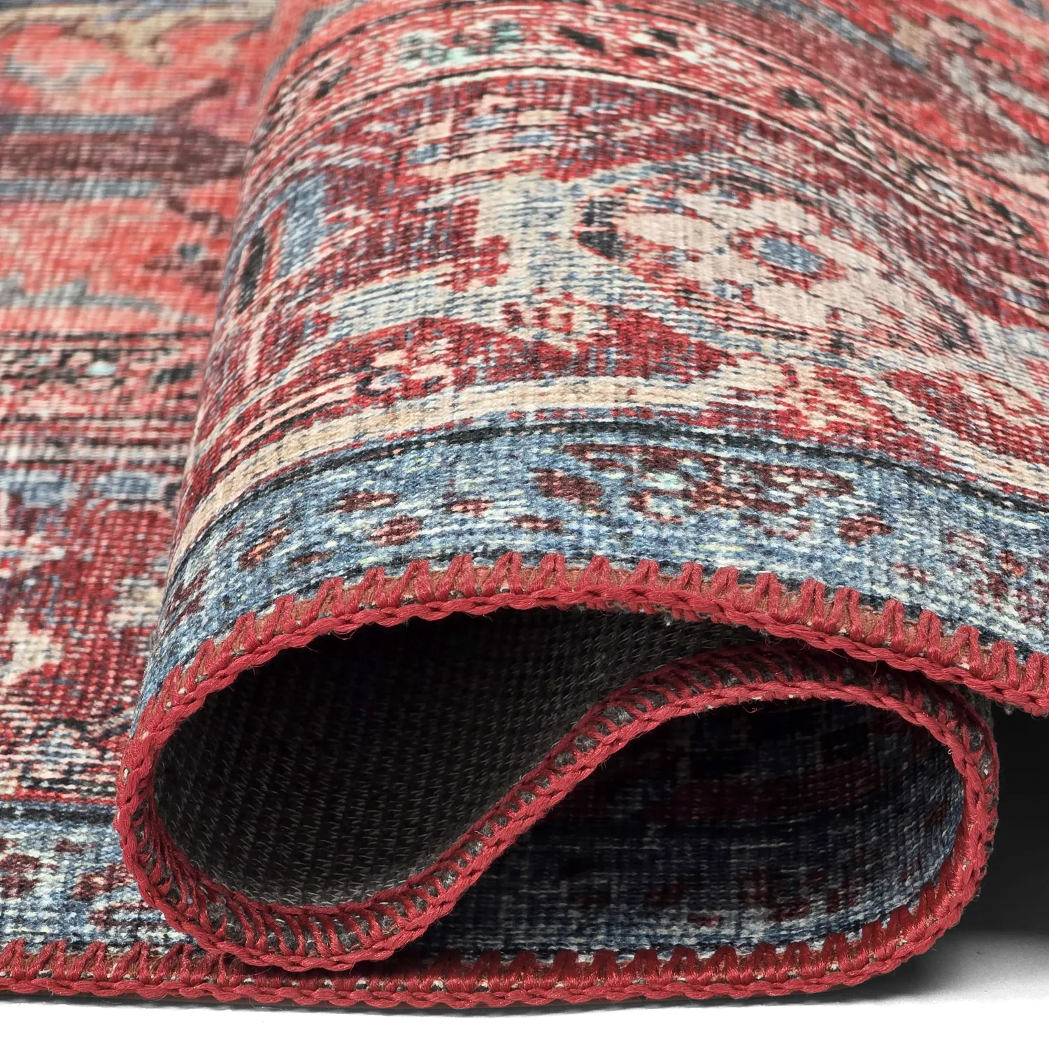 Flachgewebter Teppich - Birjand (rot)