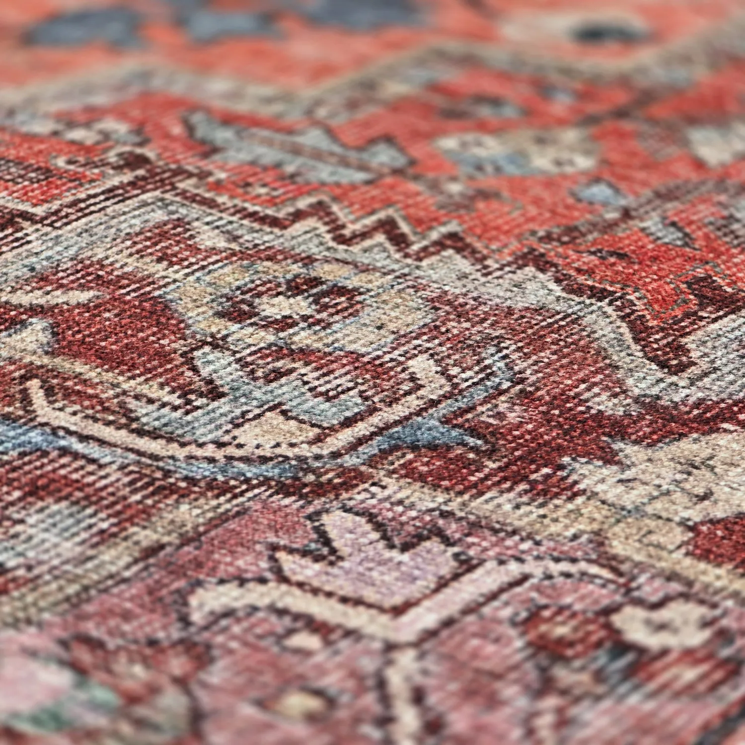 Flachgewebter Teppich - Birjand (rot)