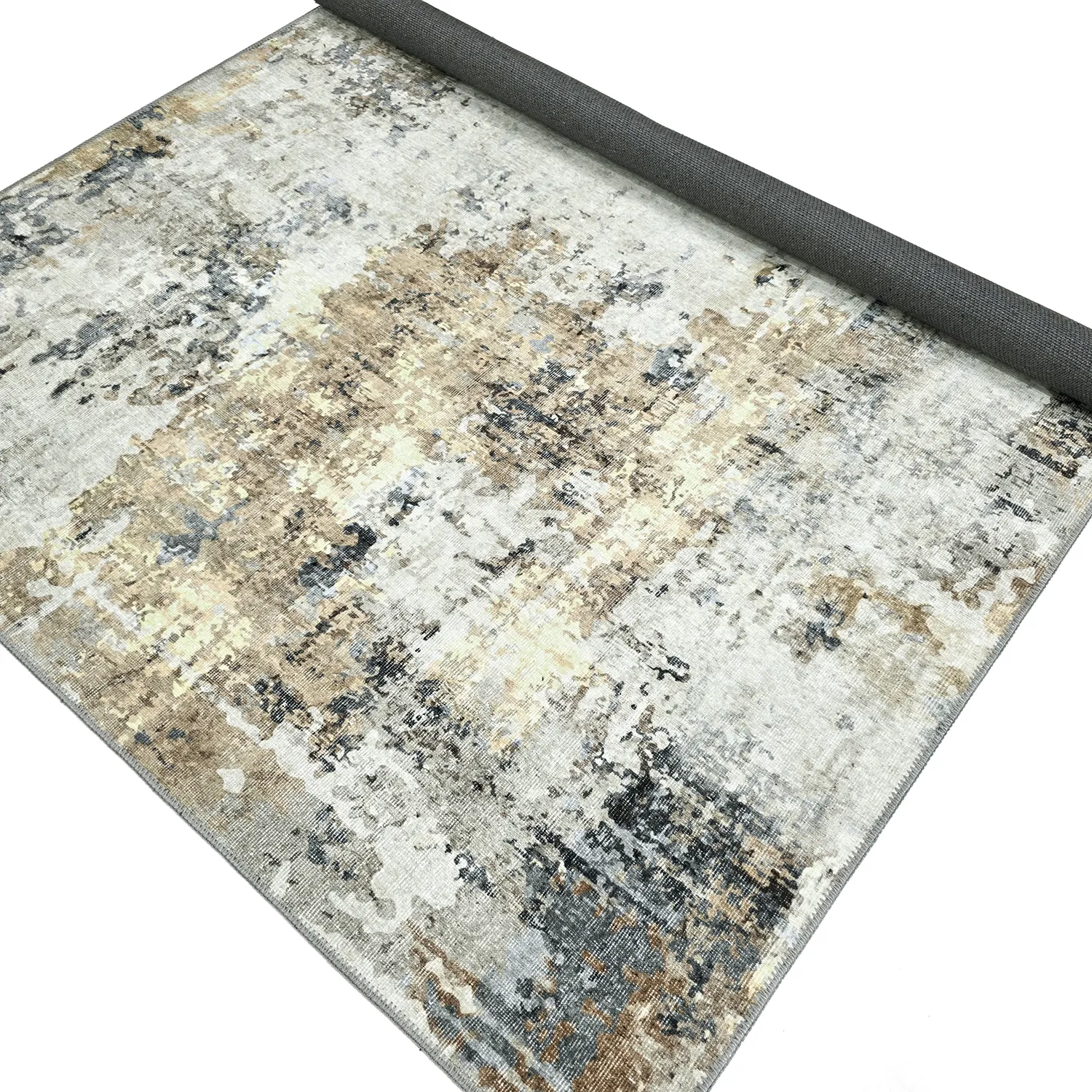 Flachgewebter Teppich - Comino (grau/mehrfarbig)