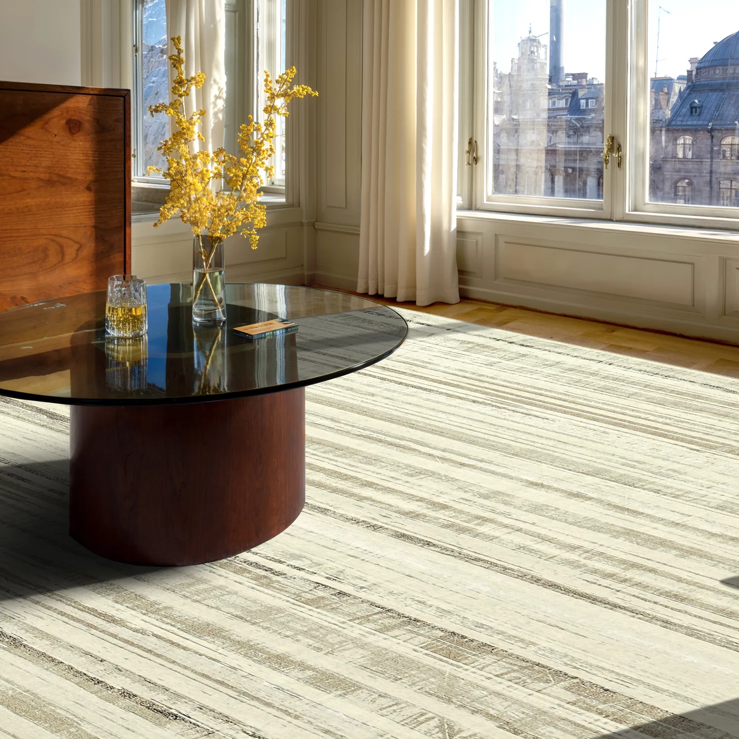 Flachgewebter Teppich - Delara (beige)