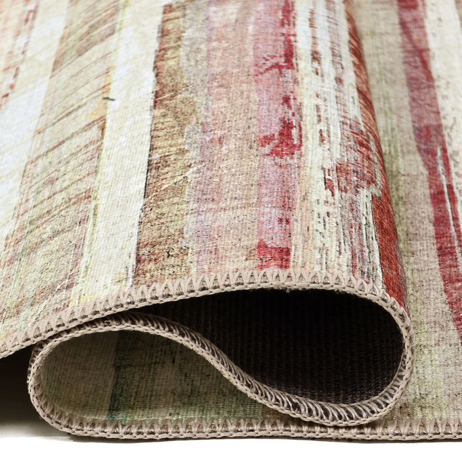 Flachgewebter Teppich - Delara (beige/mehrfarbig)