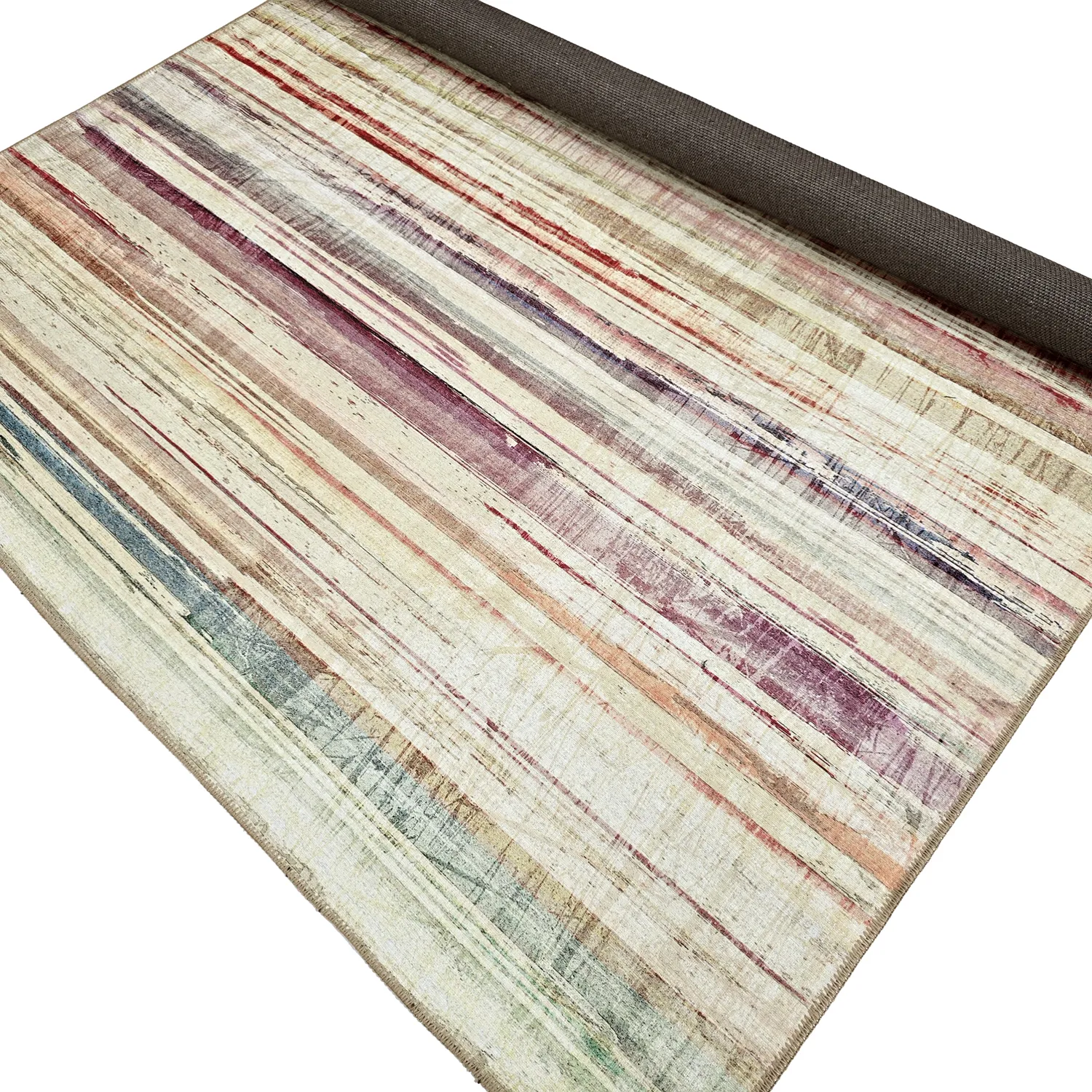 Flachgewebter Teppich - Delara (beige/mehrfarbig)