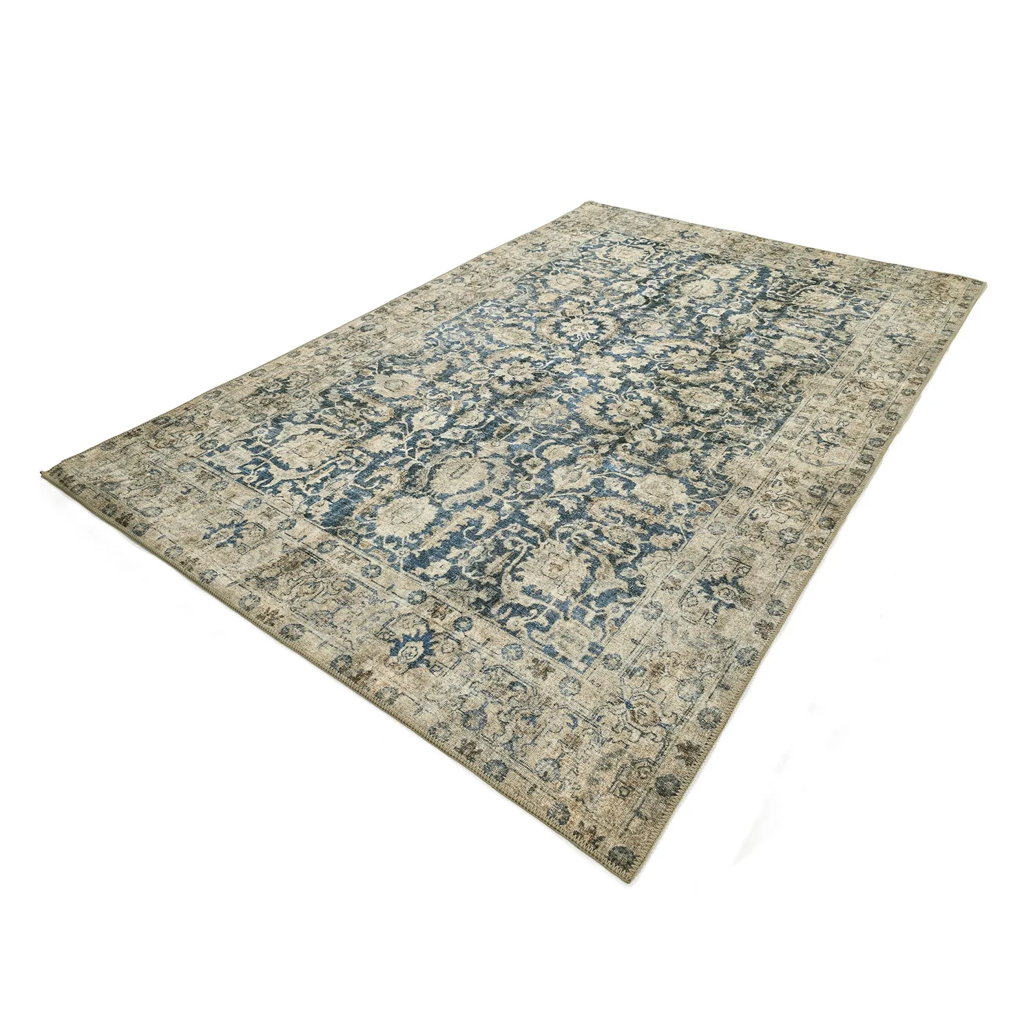 Flachgewebter Teppich - Delvar (blau)