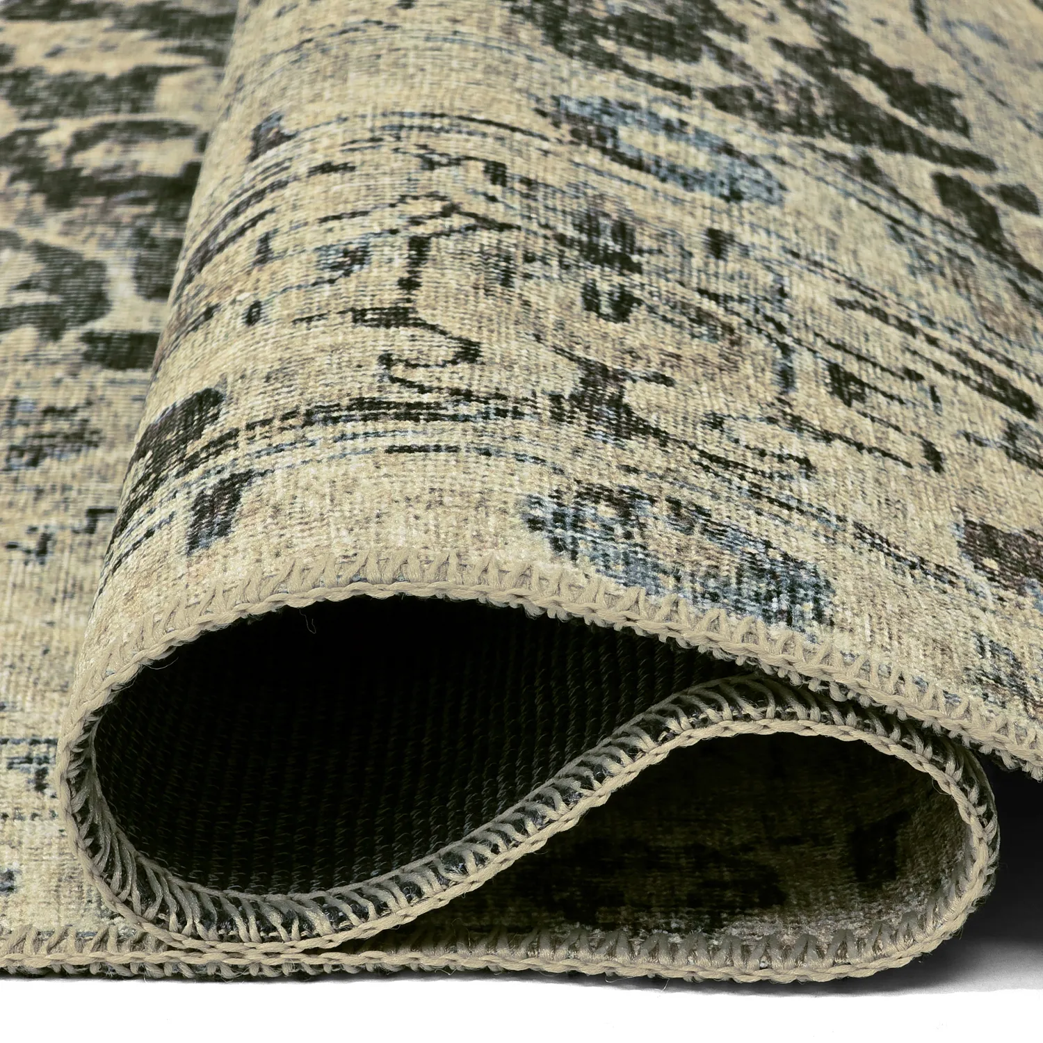Flachgewebter Teppich - Delvar (grün)