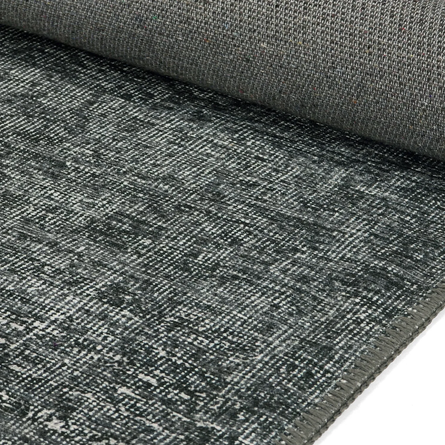 Flachgewebter Teppich - Elarion (schwarz)
