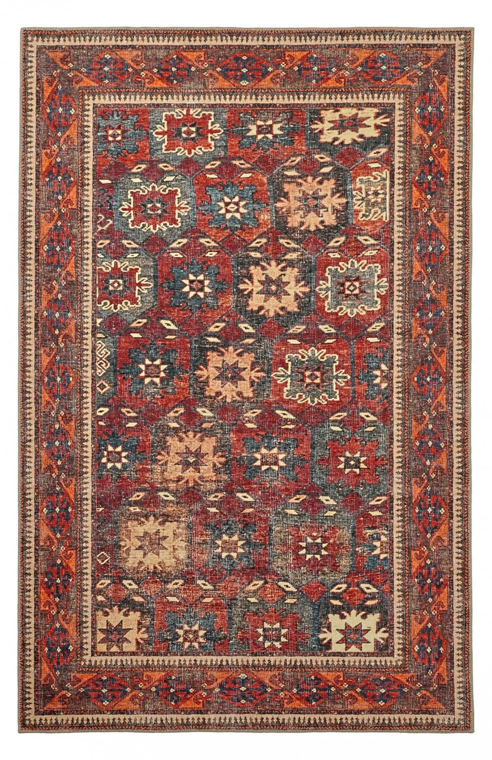 Flachgewebter Teppich - Khalamir (rot)