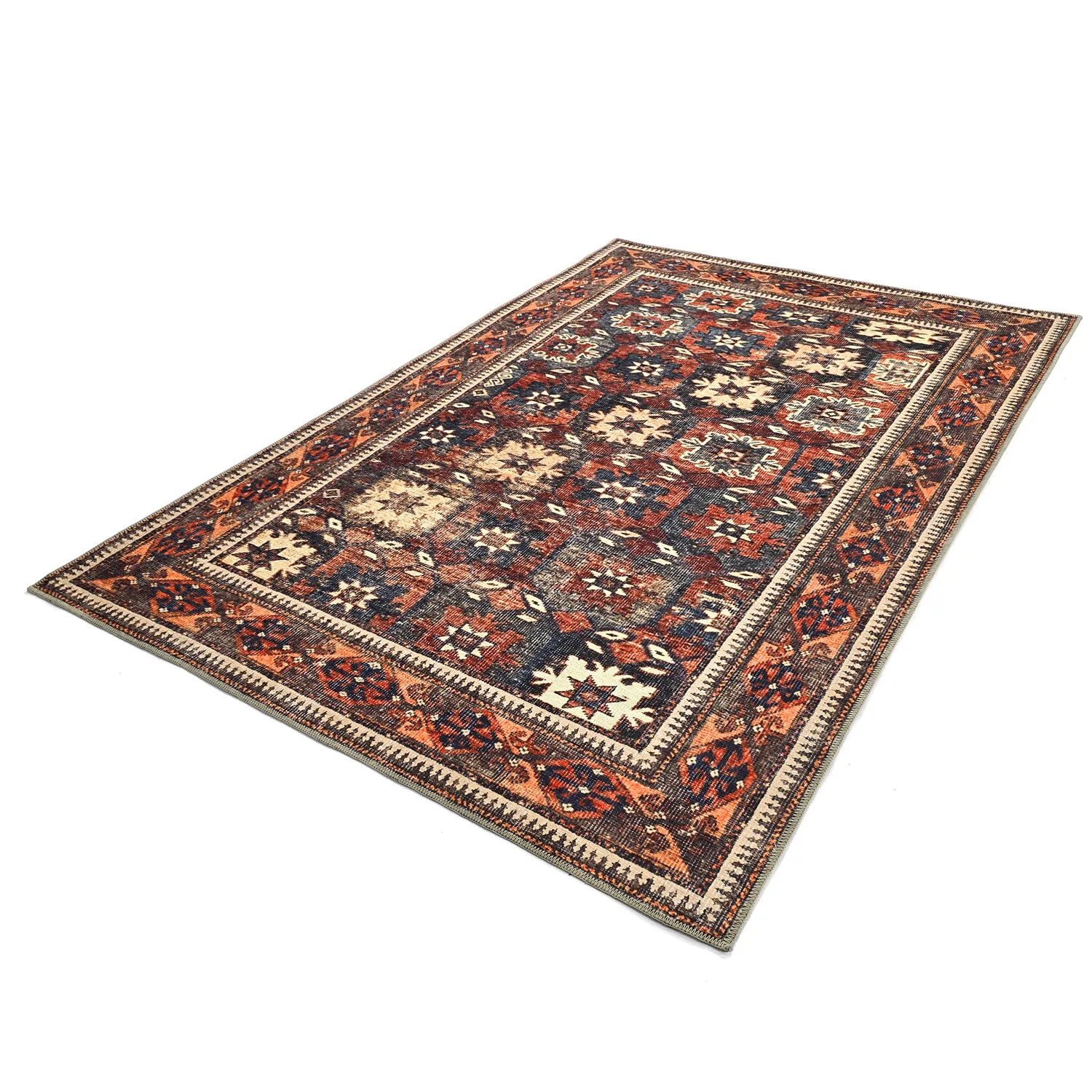 Flachgewebter Teppich - Khalamir (rot)