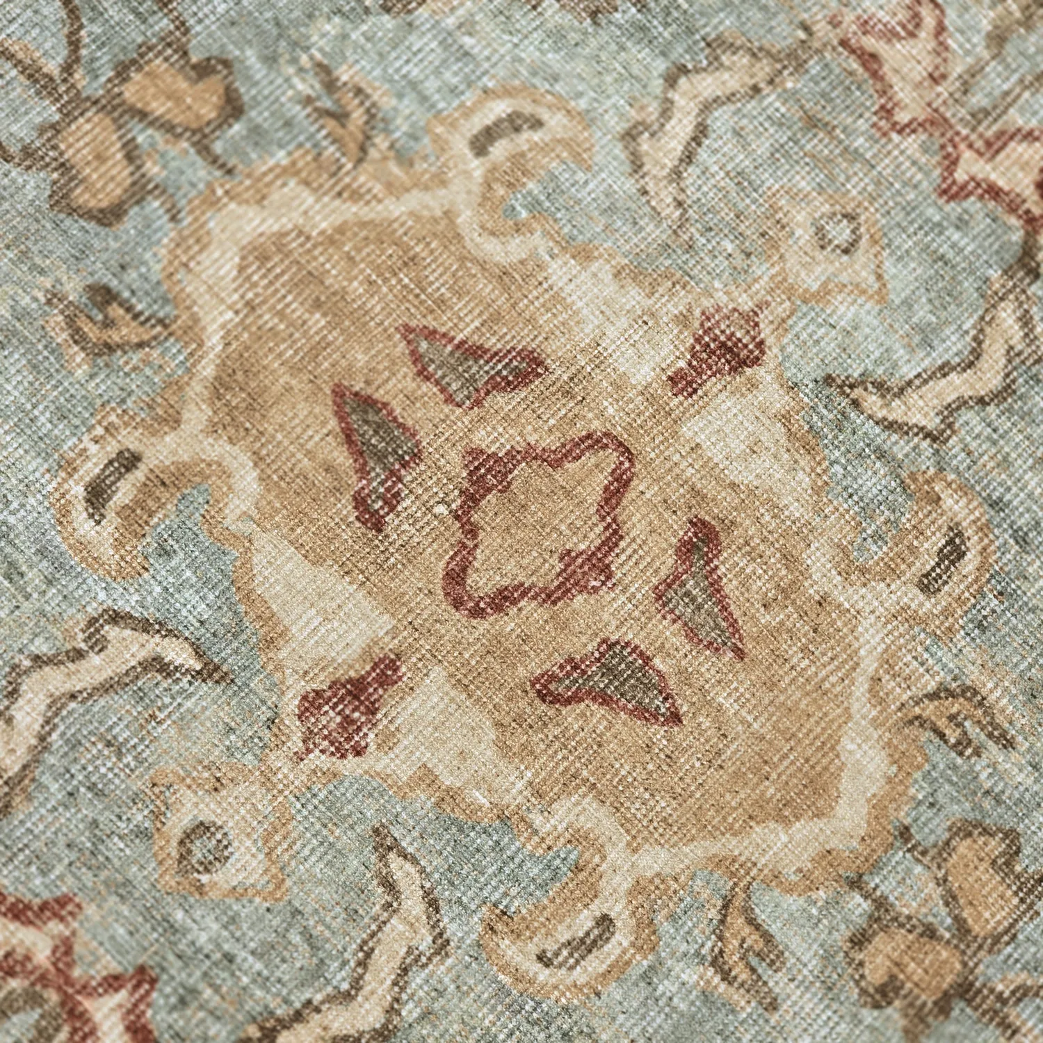 Flachgewebter Teppich - Layla (hellblau)