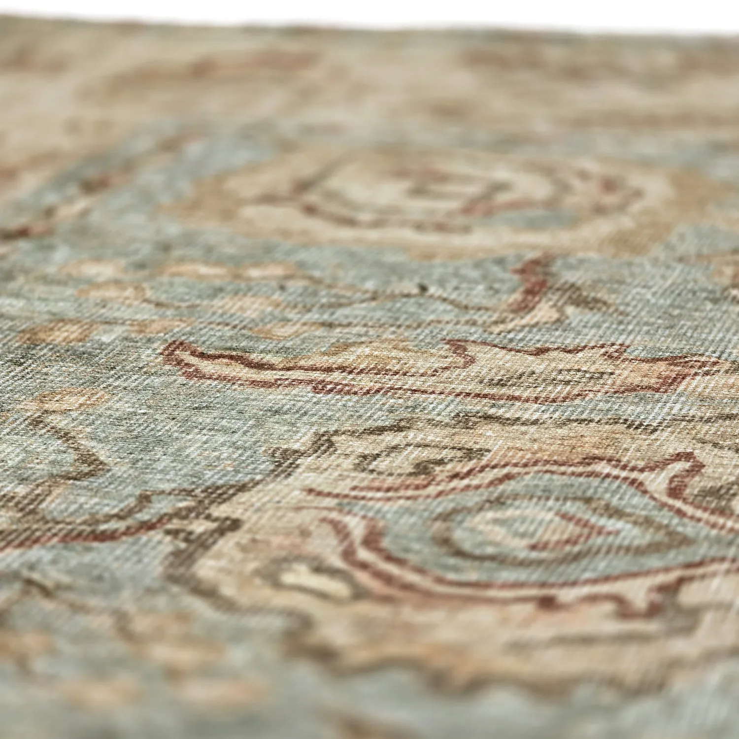 Flachgewebter Teppich - Layla (hellblau)