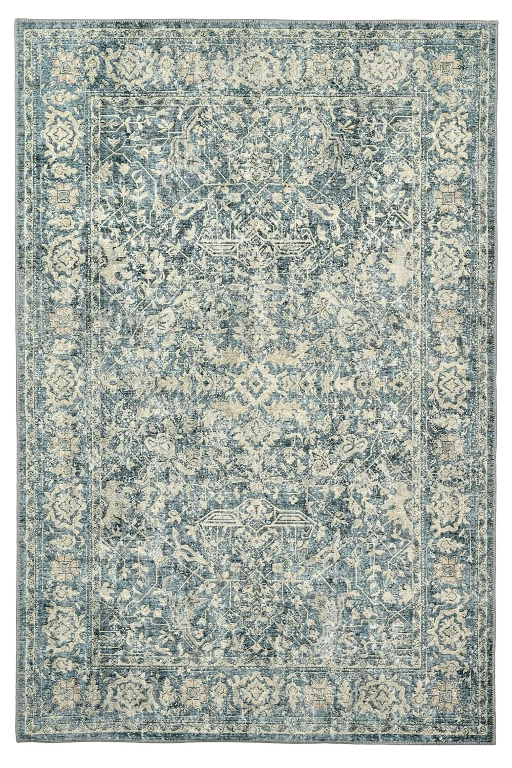 Flachgewebter Teppich - Meralis (blau)