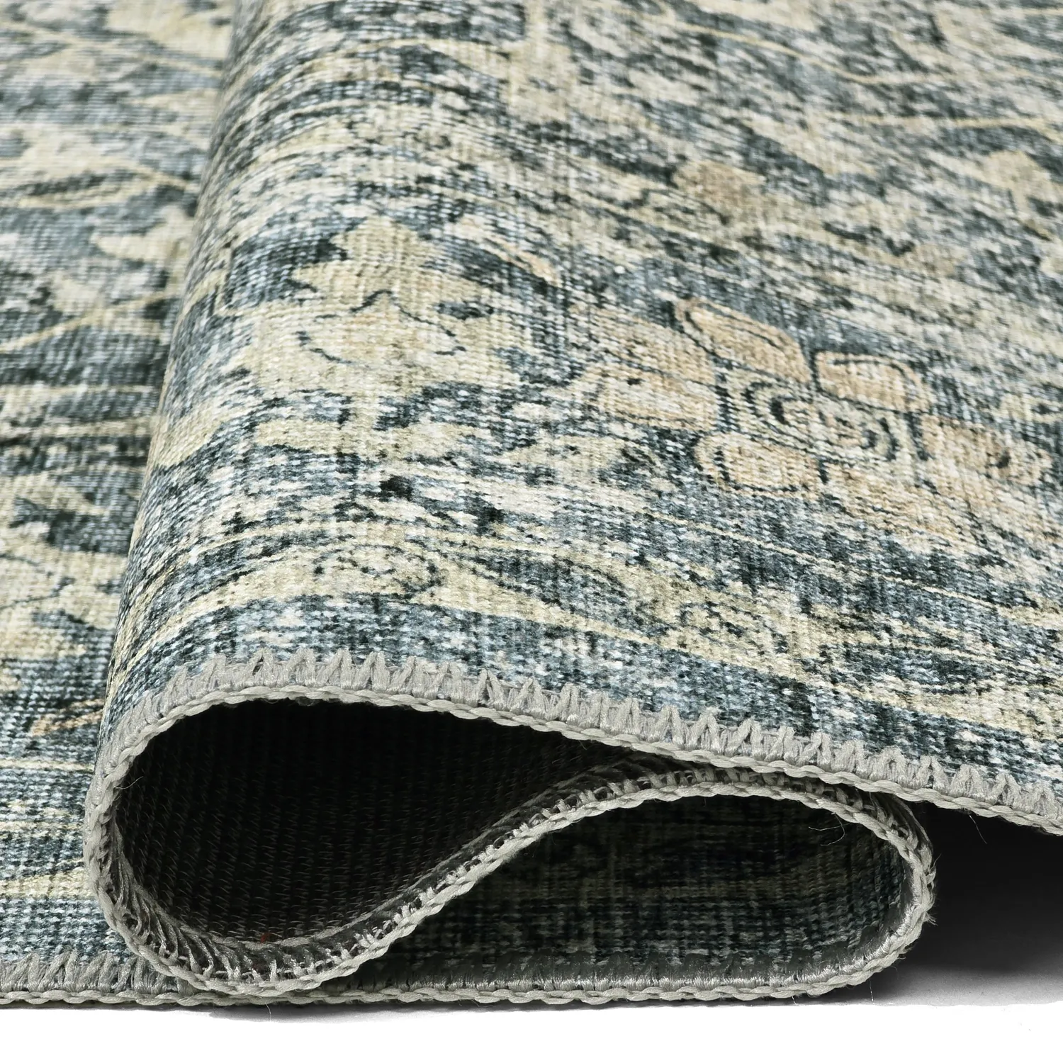 Flachgewebter Teppich - Meralis (blau)