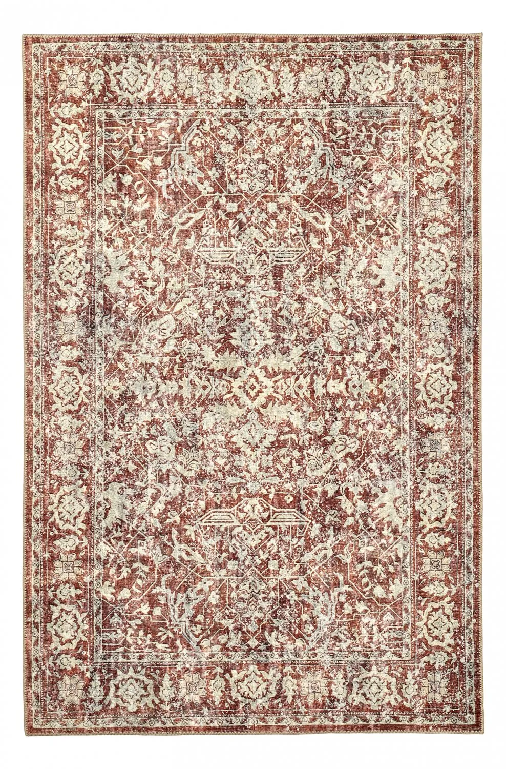 Flachgewebter Teppich - Meralis (rot)
