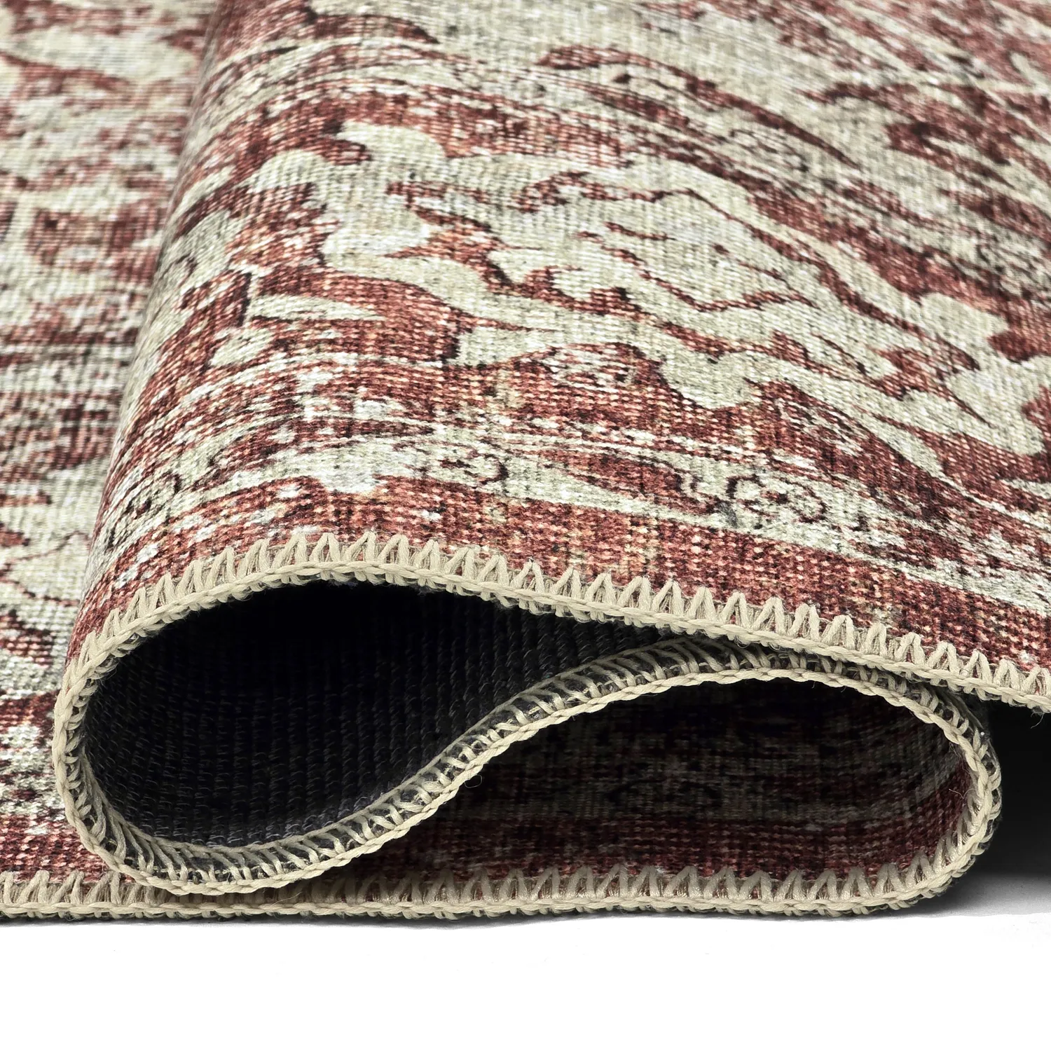 Flachgewebter Teppich - Meralis (rot)