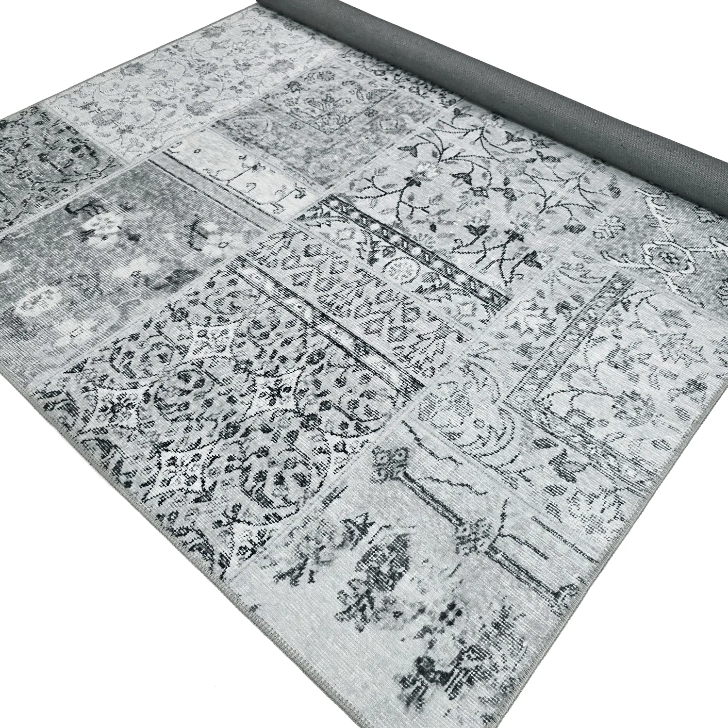 Flachgewebter Teppich - Myrina (grau)