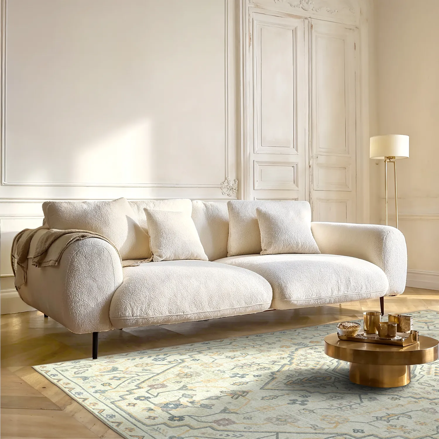 Flachgewebter Teppich - Nahla (creme)