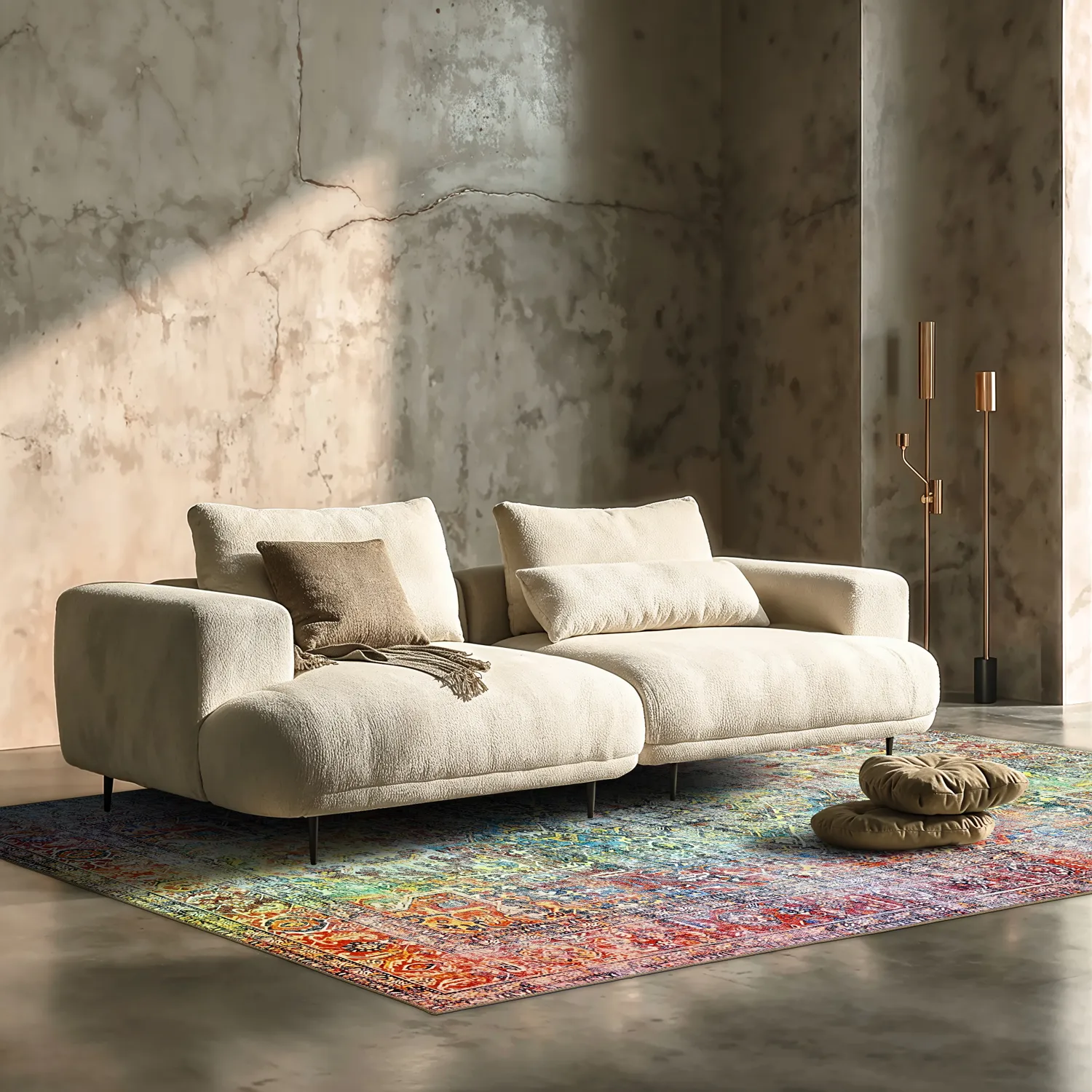 Flachgewebter Teppich - Oriental Rainbow (mehrfarbig)