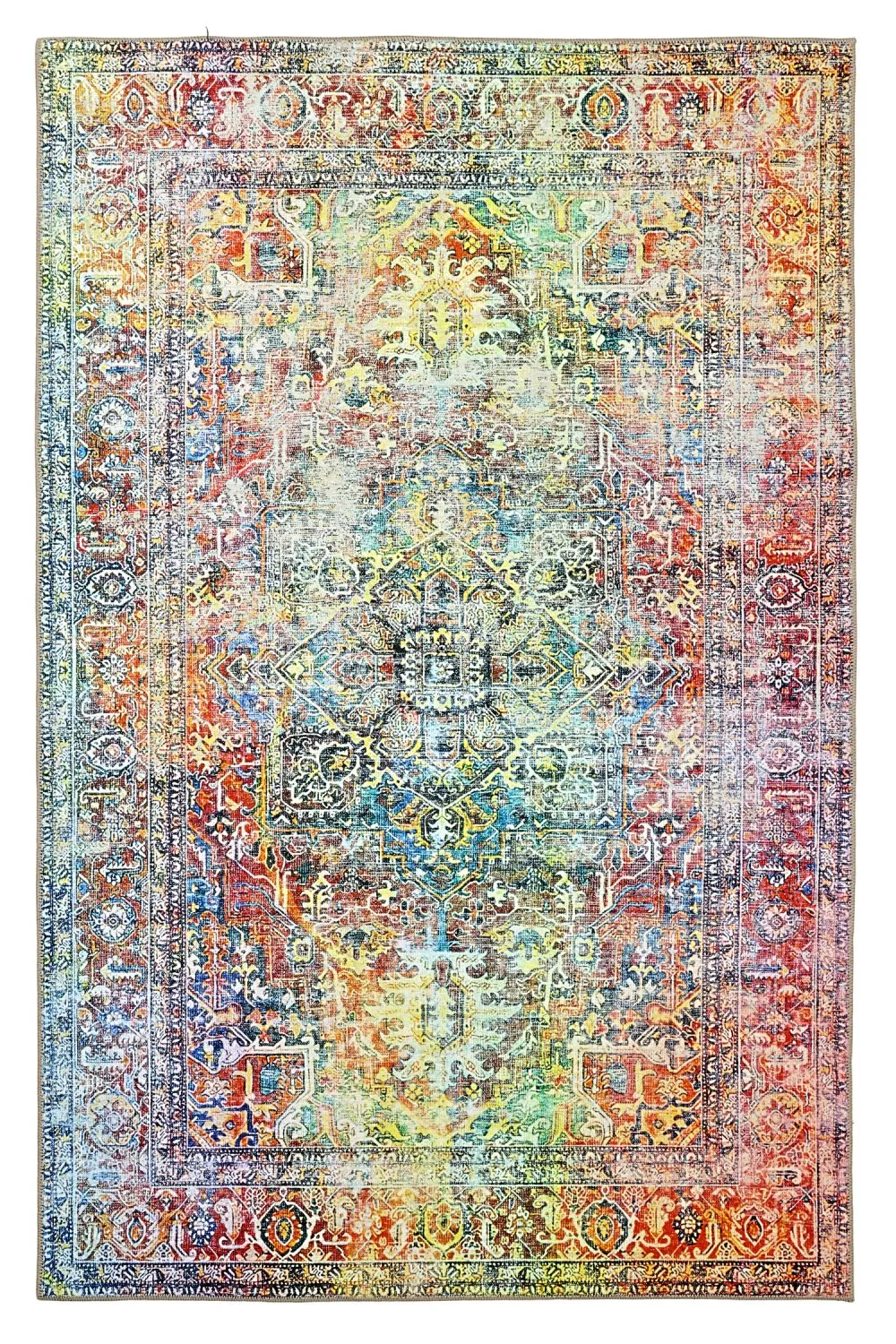 Flachgewebter Teppich - Oriental Rainbow (mehrfarbig)