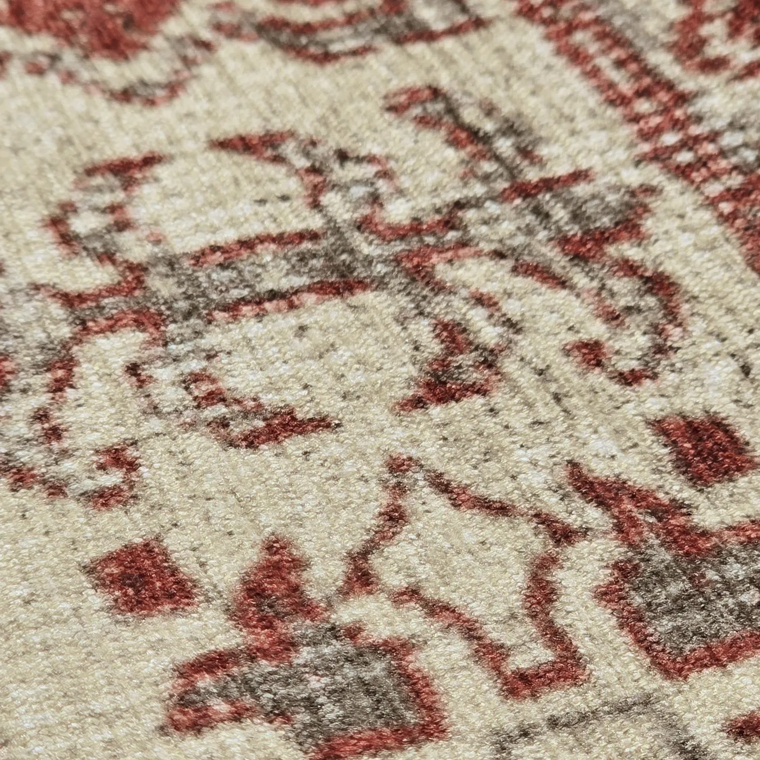 Flachgewebter Teppich - Zuleina (rot)