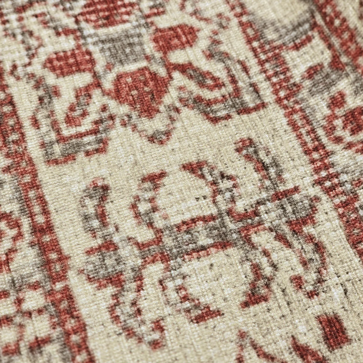 Flachgewebter Teppich - Zuleina (rot)