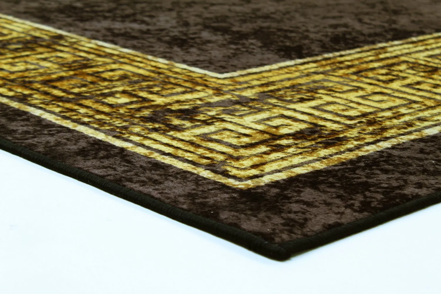 Wilton-Teppich - Tilos (schwarz/gold)