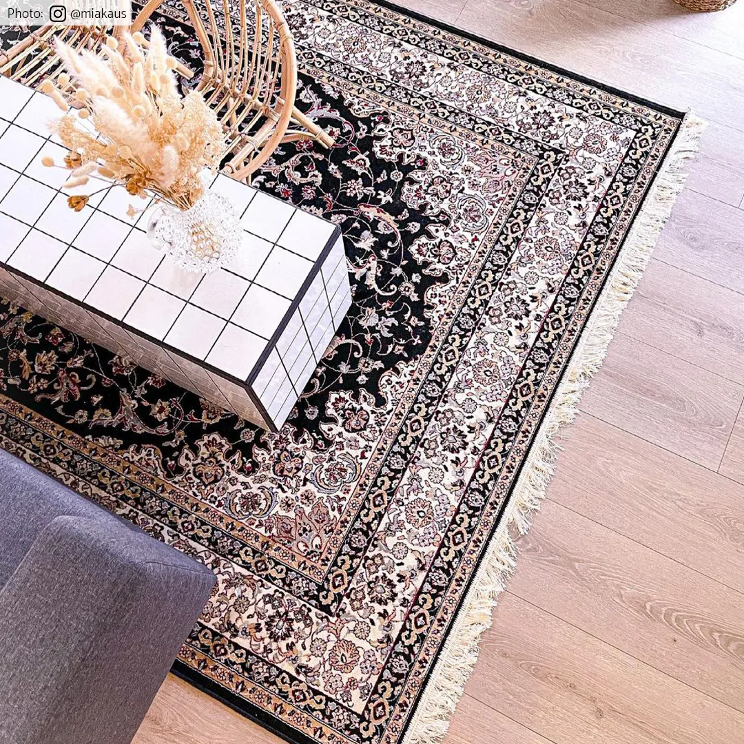 Wilton-Teppich - Gårda Oriental Collection Kerman (schwarz)