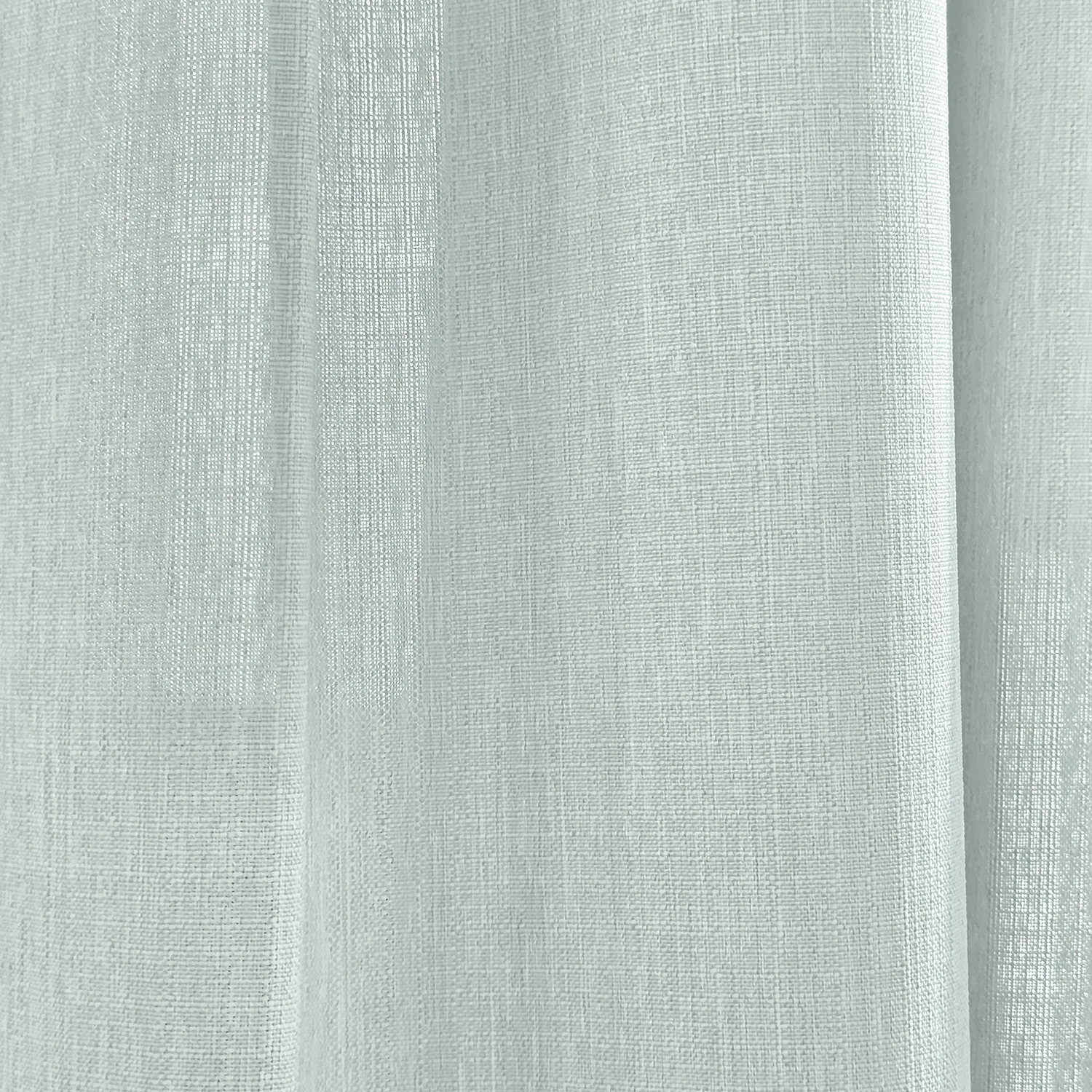 Vorhänge - Gardine in Leinenoptik Andrada (hellblau)