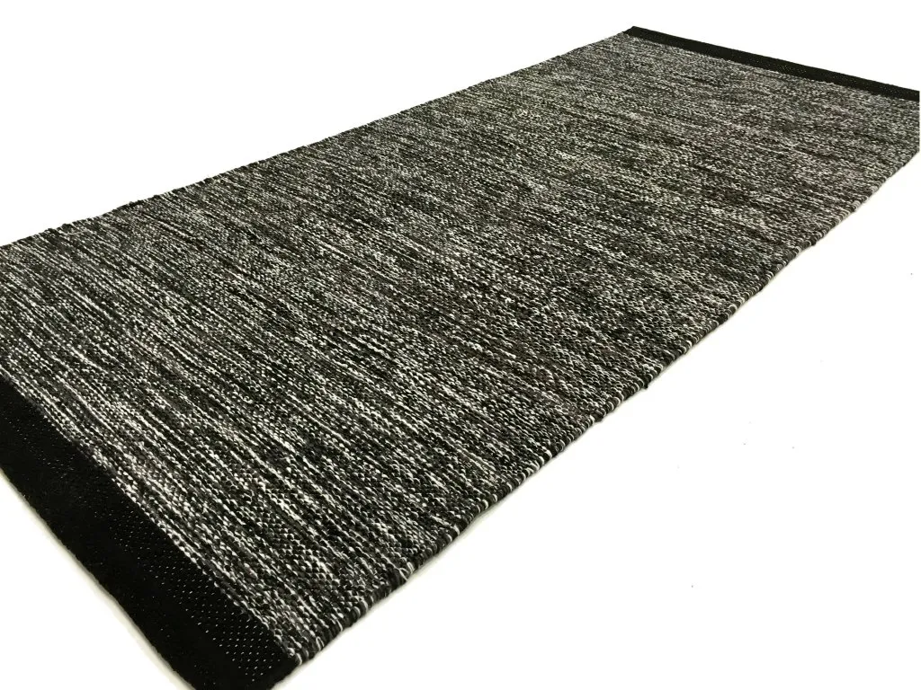Flickenteppich - Slite (schwarz-weiß)