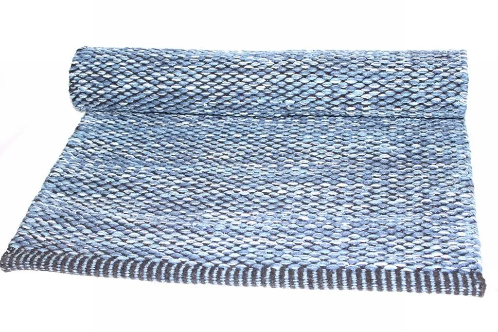 Flickenteppich von Stjerna of Sweden - Tuva (blau)