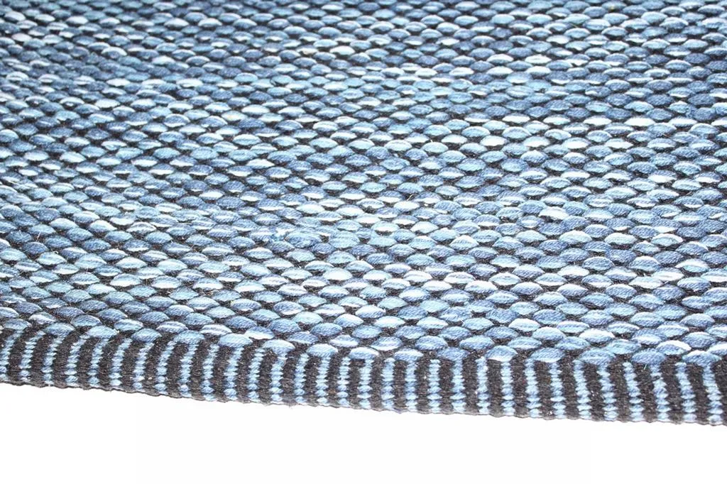 Flickenteppich von Stjerna of Sweden - Tuva (blau)