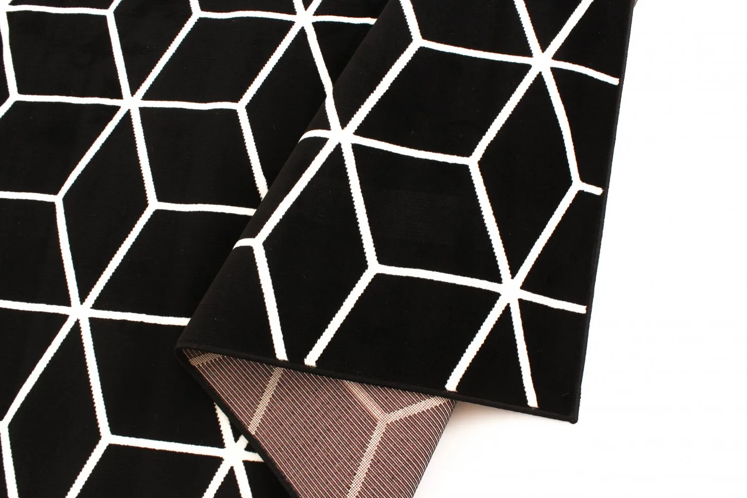Wilton-Teppich - Florence Square (schwarz)