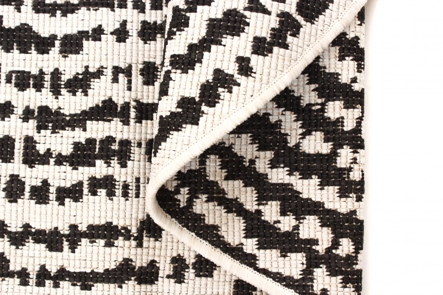Rund Teppich - Brussels Swirl (schwarz)
