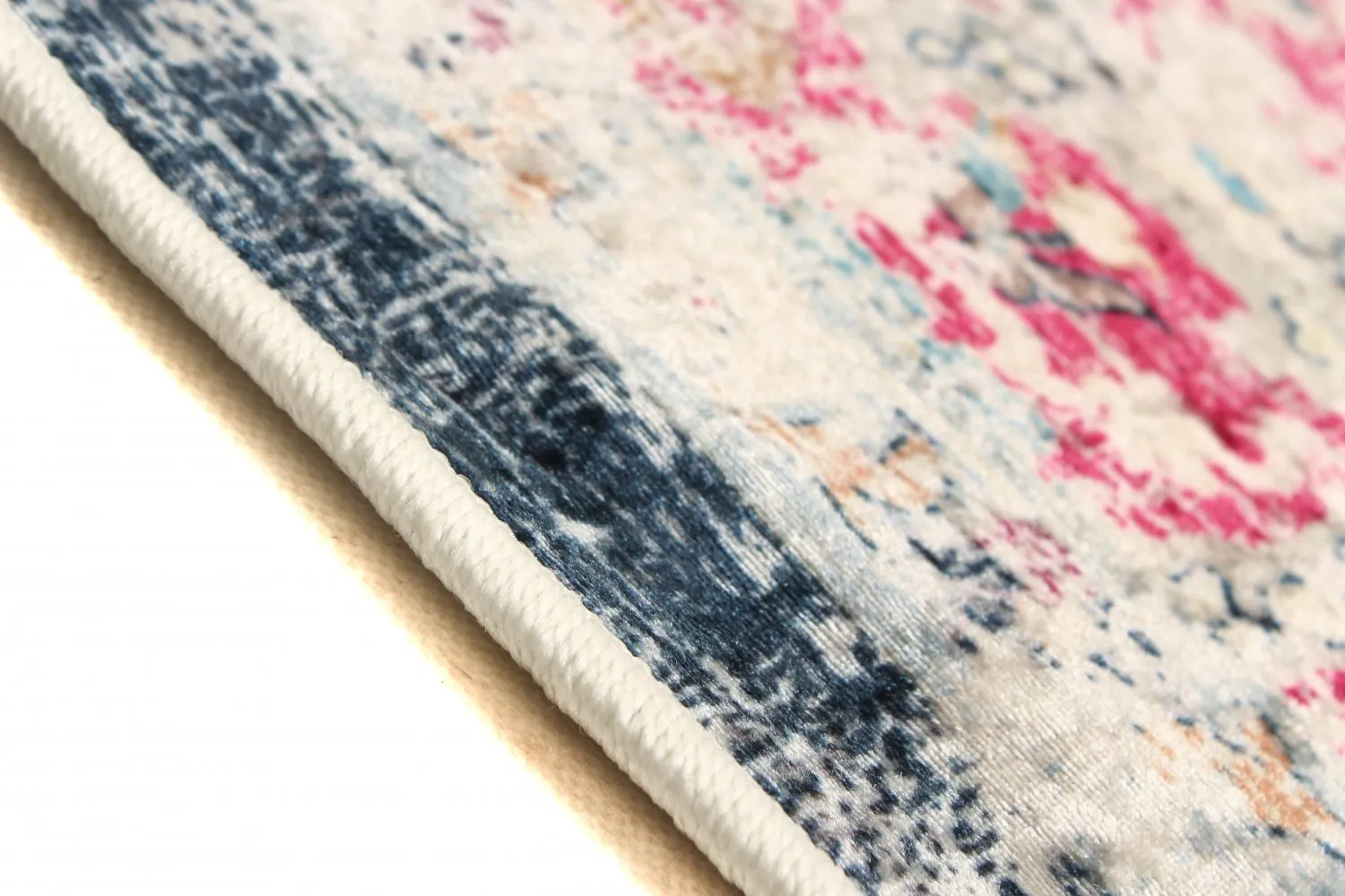 Wilton-Teppich - Bouhjar (blau/rosa/multi)