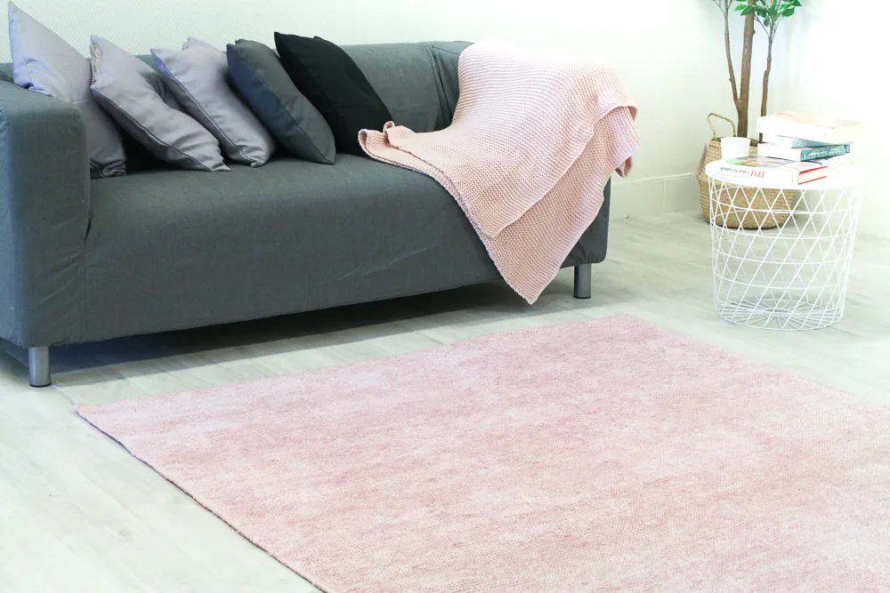 Bamboo silk Teppich - Faliraki (hellrosa)