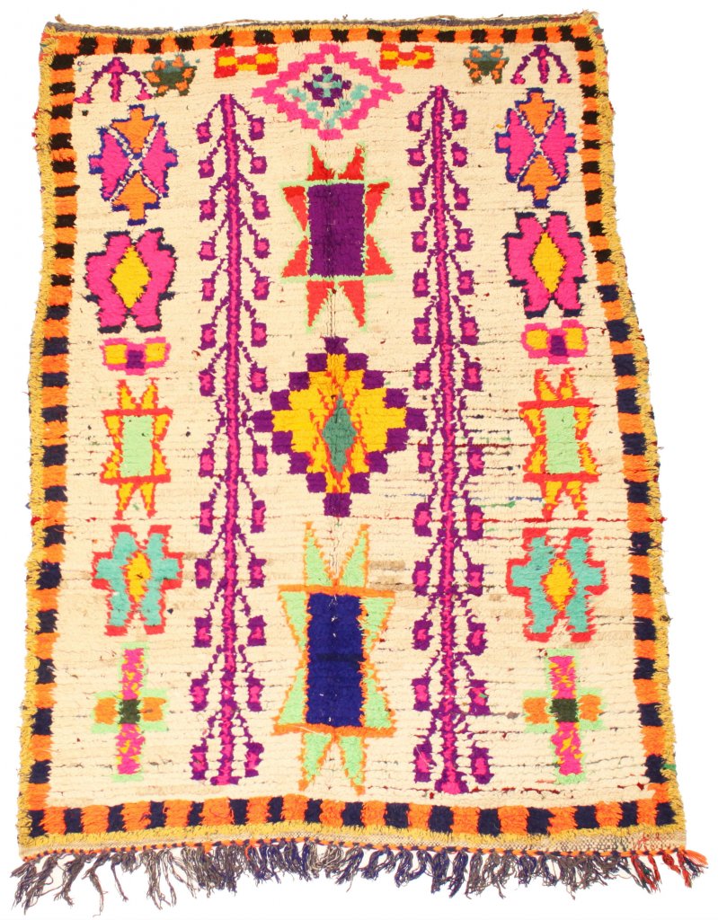 Kelim Marokkanische Berber Teppich Azilal 220 x 140 cm