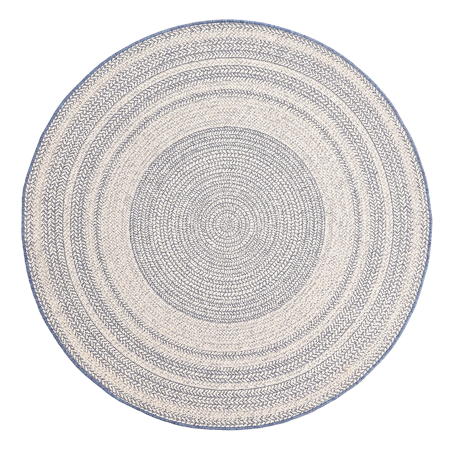 Rund Teppich - Indoor/Outdoor Angus (blau)