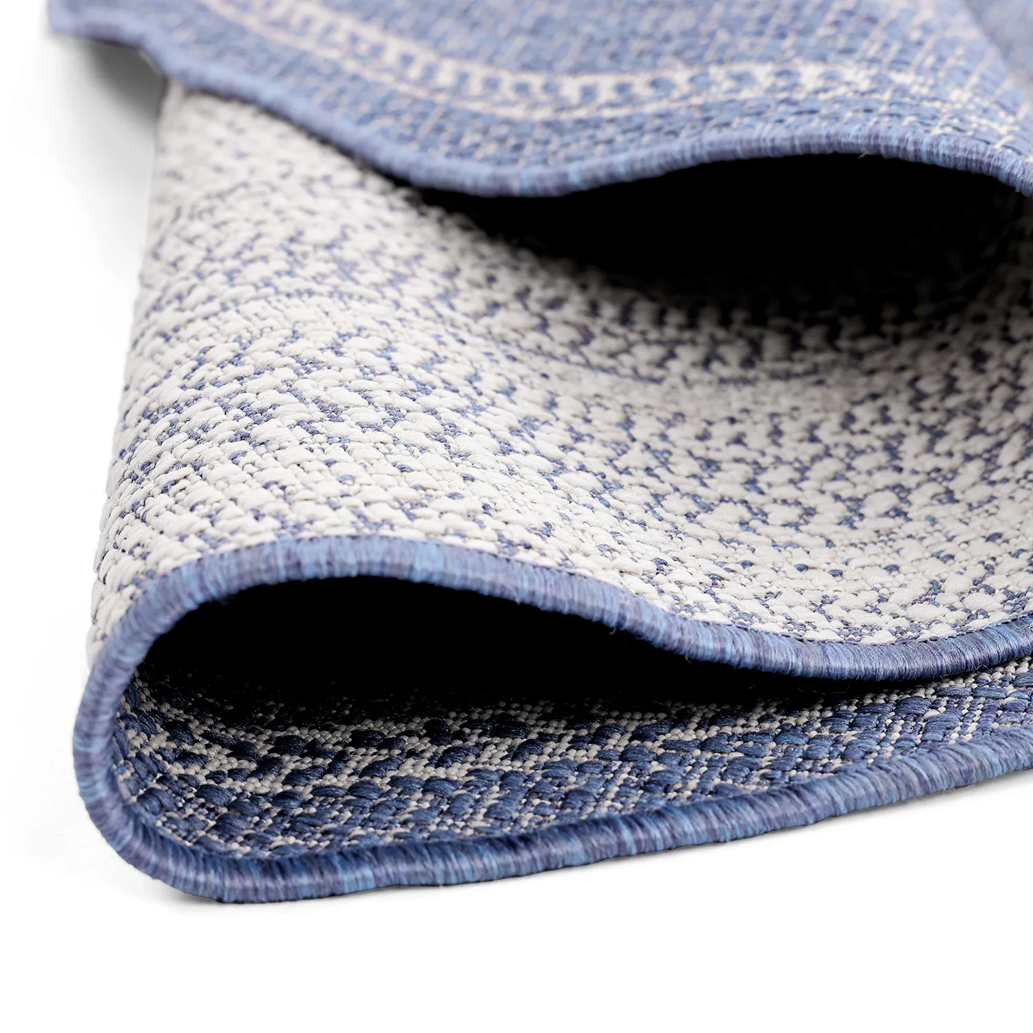 Rund Teppich - Indoor/Outdoor Angus (blau)
