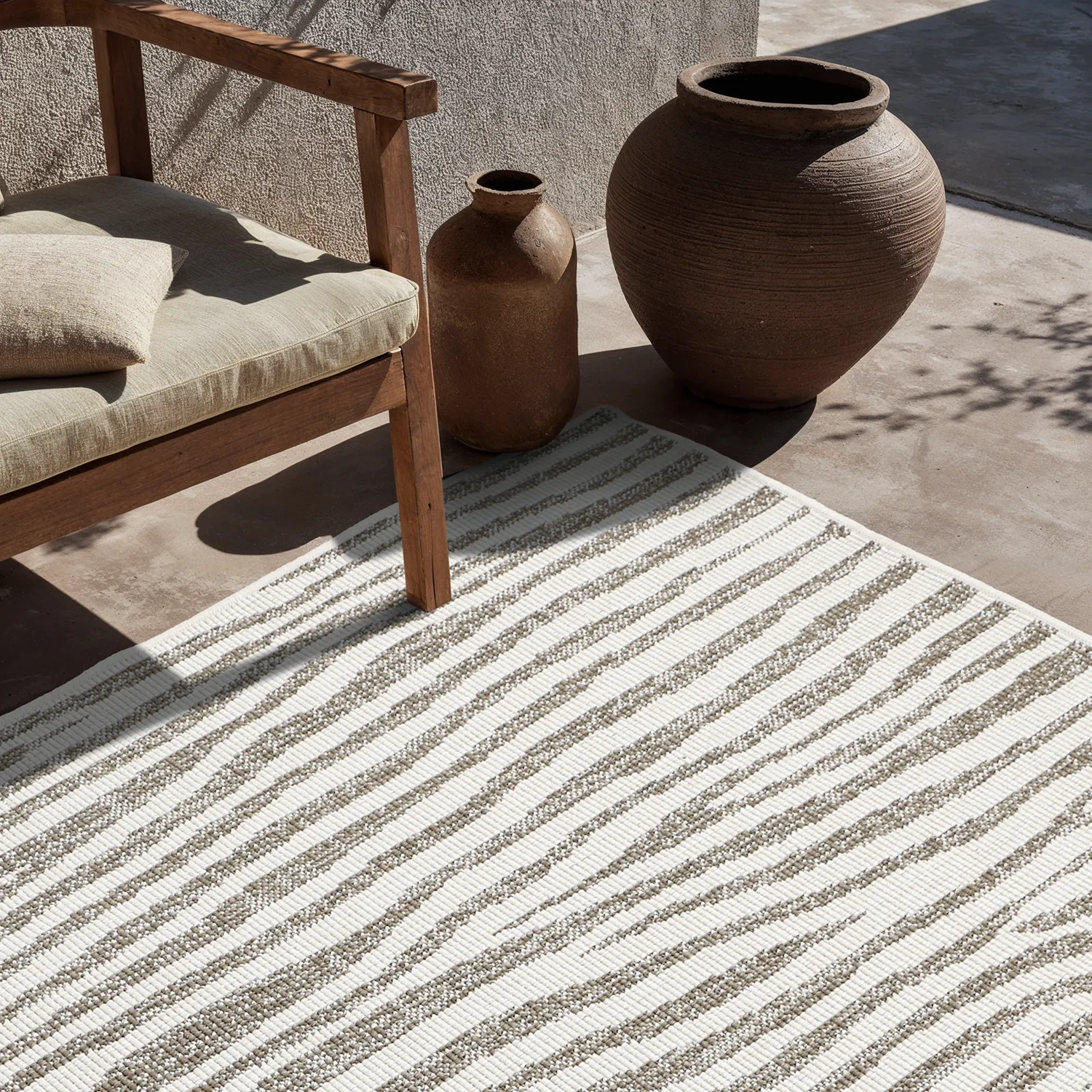 Teppich für innen und außen - utomhusmatta - Vaura (beige)
