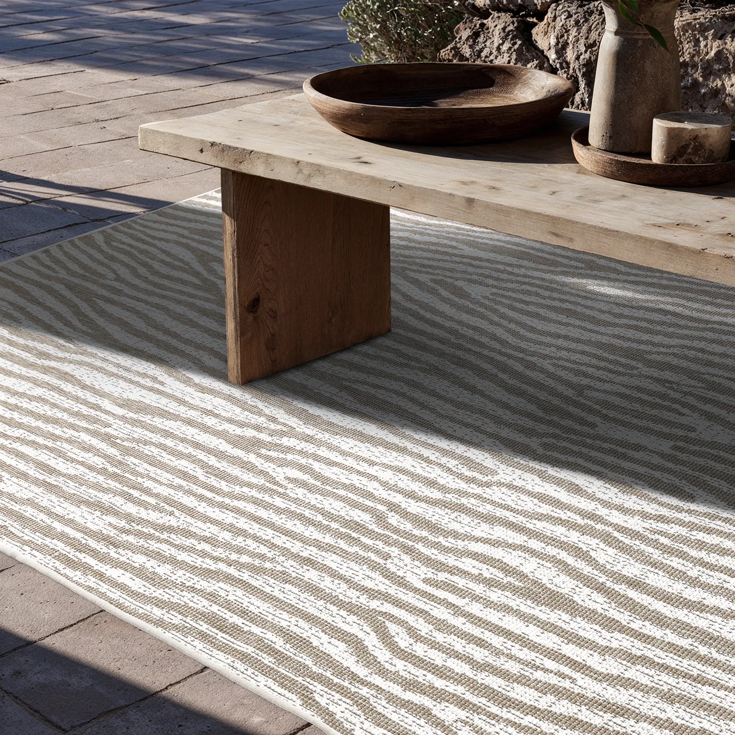 Teppich für innen und außen - utomhusmatta - Vaura (beige)