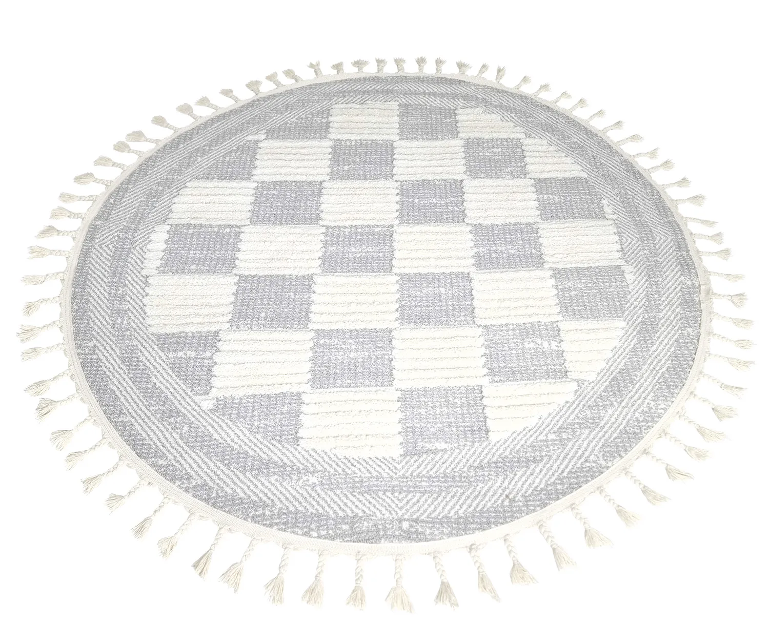 Runde Teppiche - Austin (grau/offwhite)