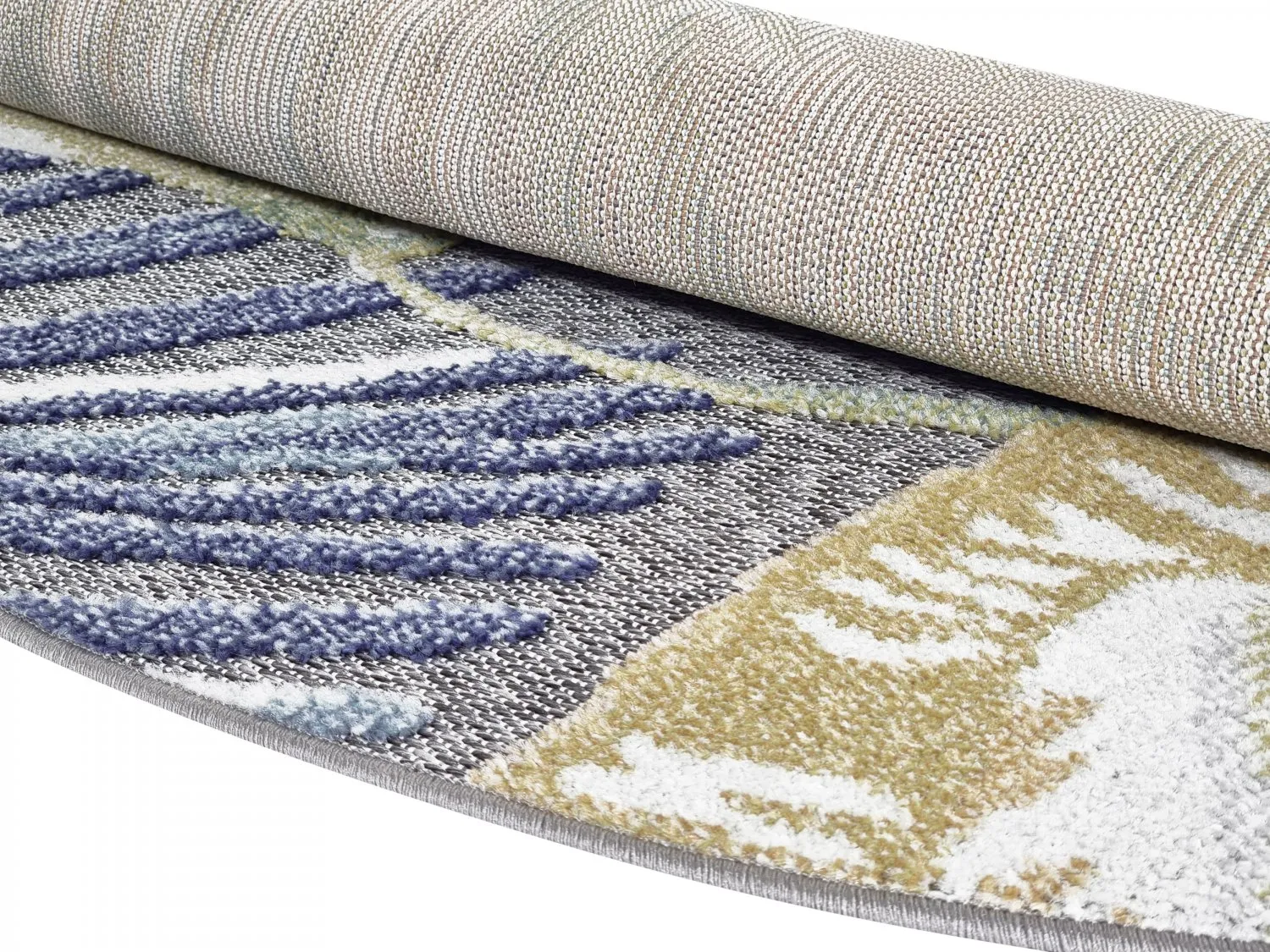 Runde Teppiche - Indoor/Outdoor Havana (dunkelblau/multi)