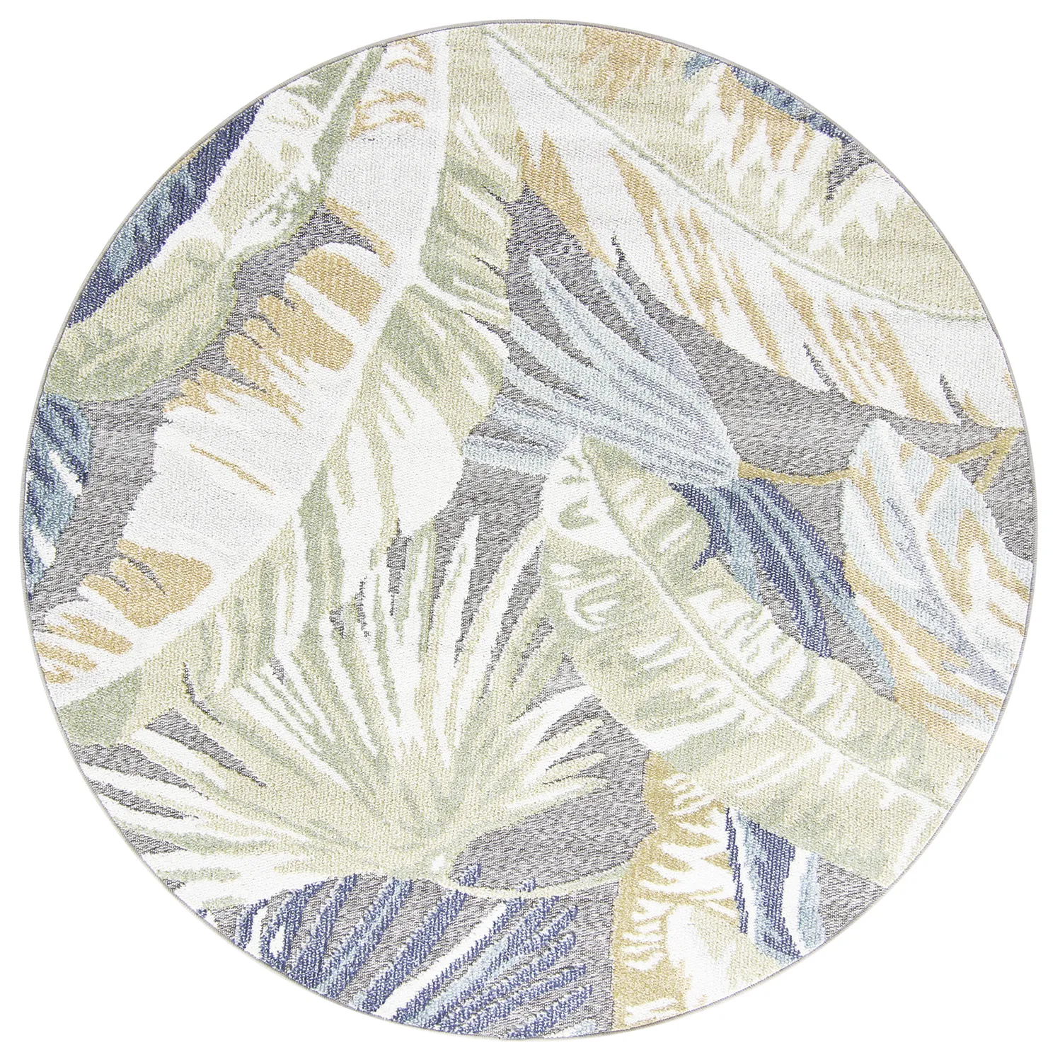 Runde Teppiche - Indoor/Outdoor Havana (dunkelblau/multi)