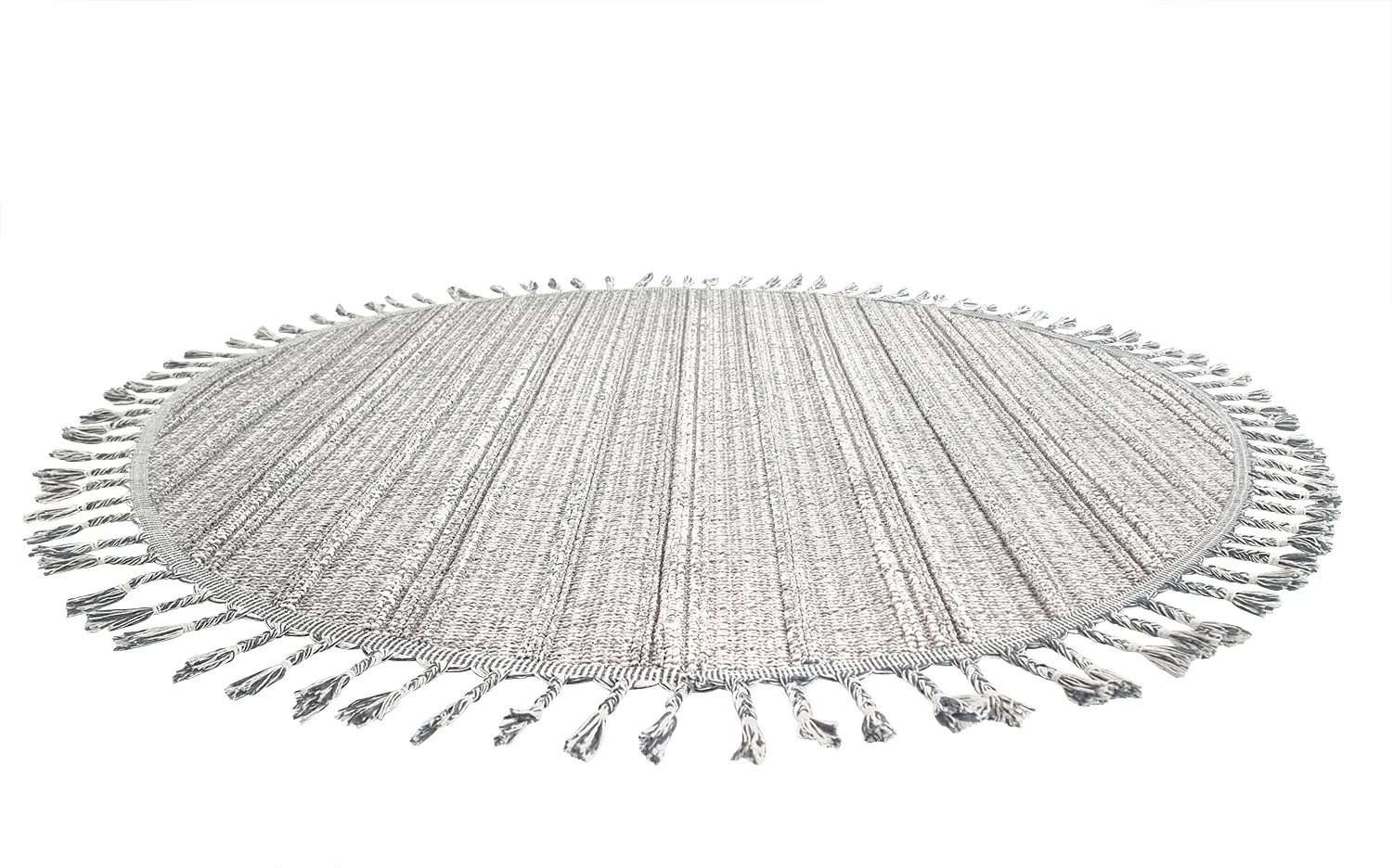 Runde Teppiche - Indoor/Outdoor Sofia (grau/blau)