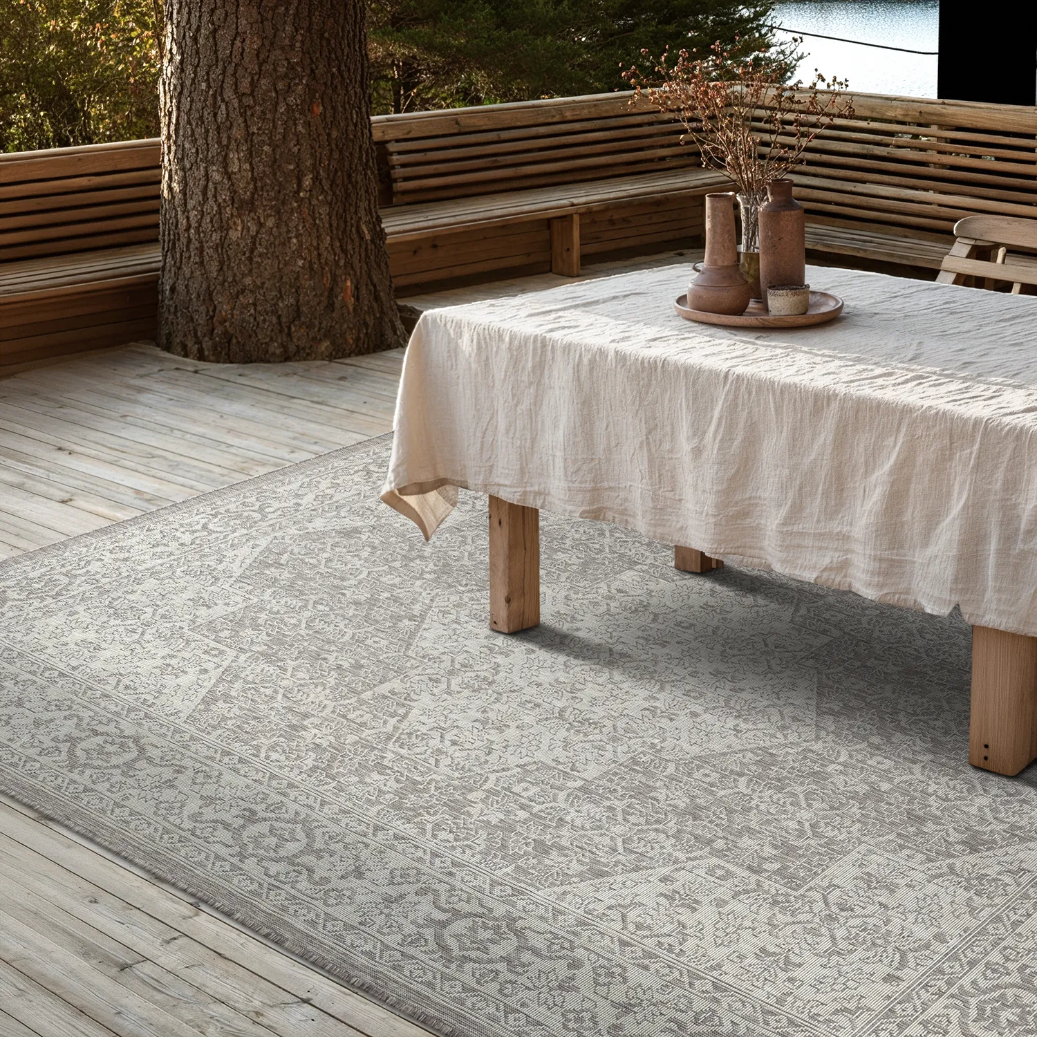 Teppich für innen und außen - Mekele (taupe)