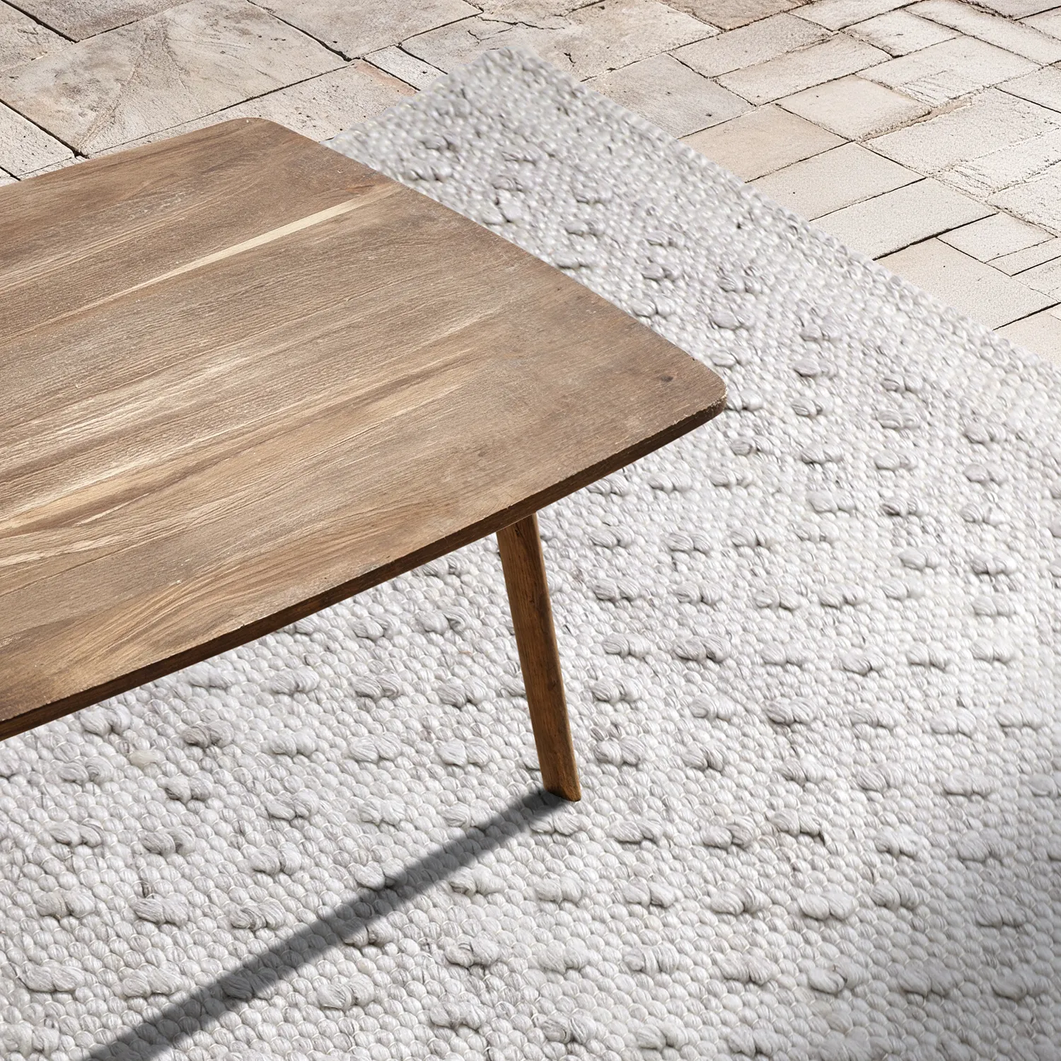 Teppich für innen und außen - Todi Wool Look (grau/beige)